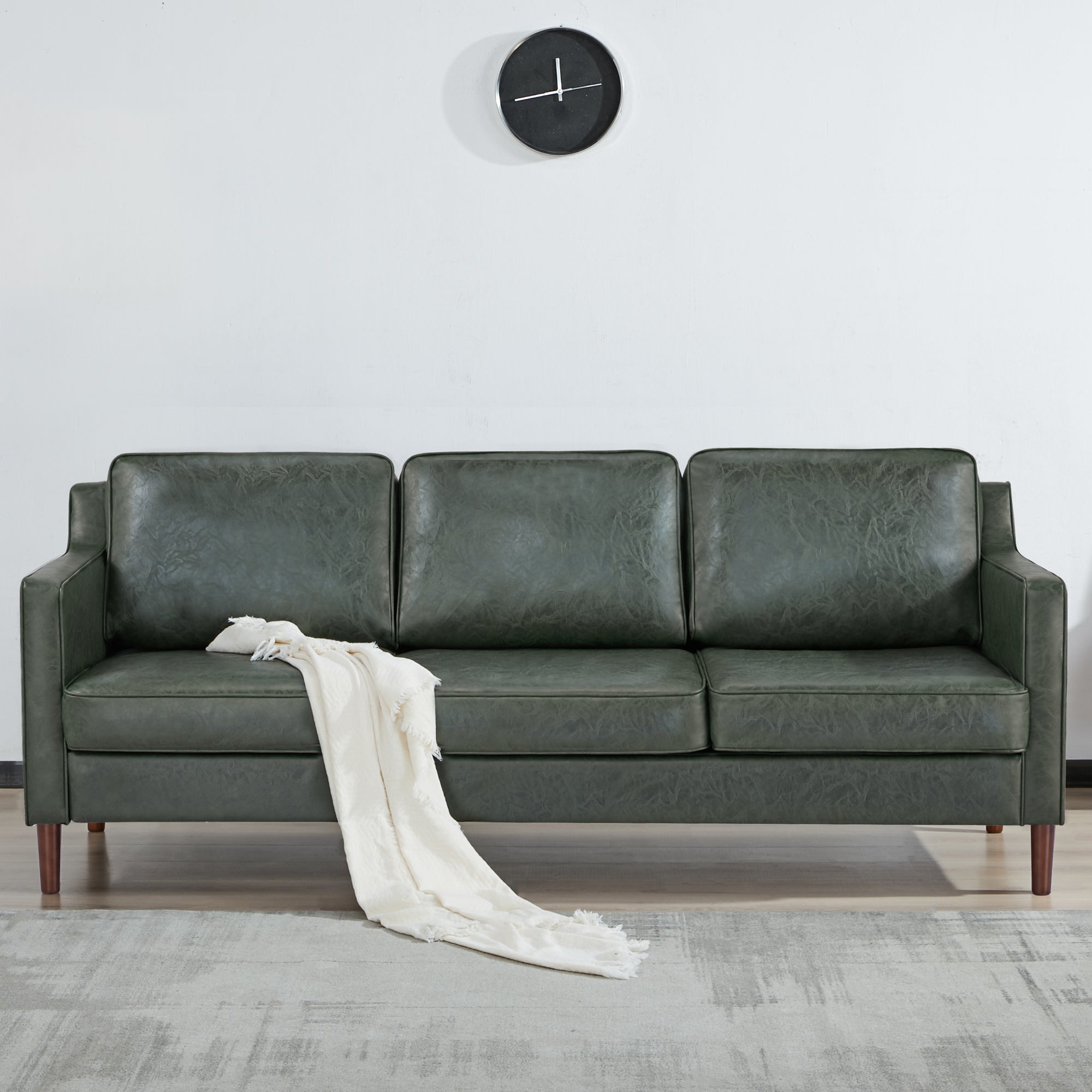 Sedona 3-Seater Sofa - Faux Leather - Artdeco Home