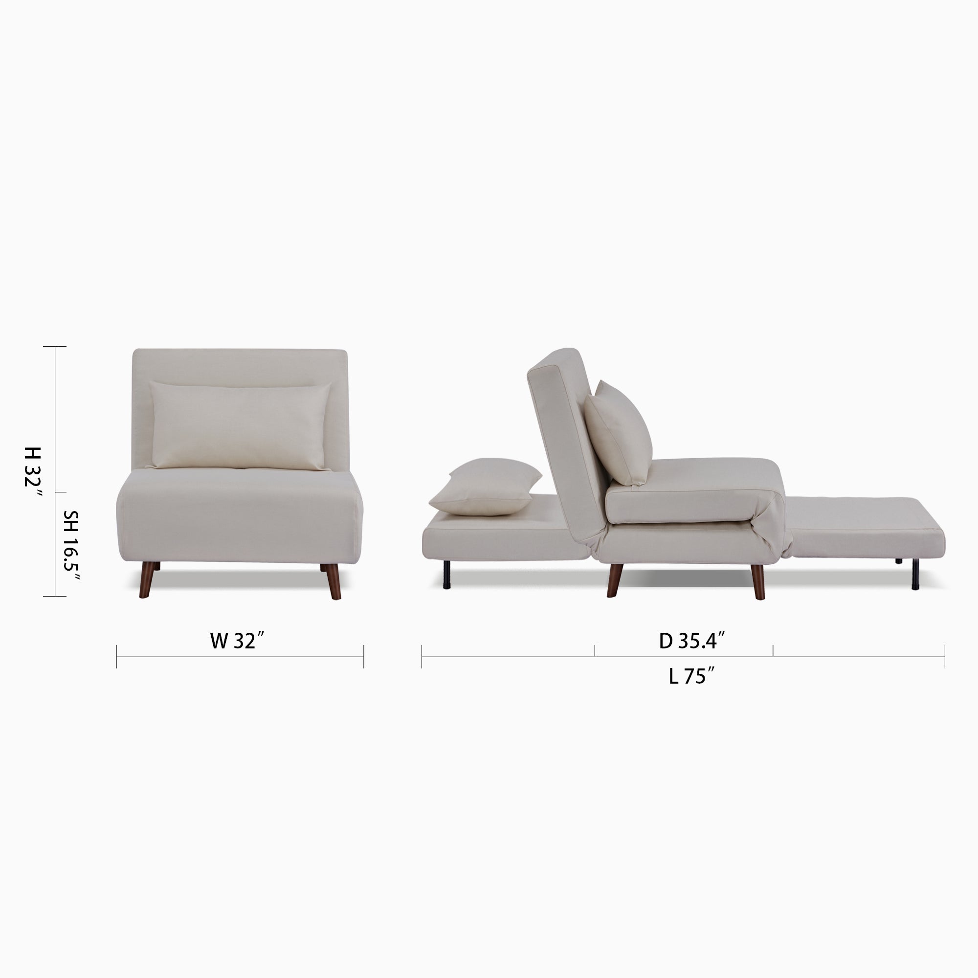 Tustin Convertible Chair
