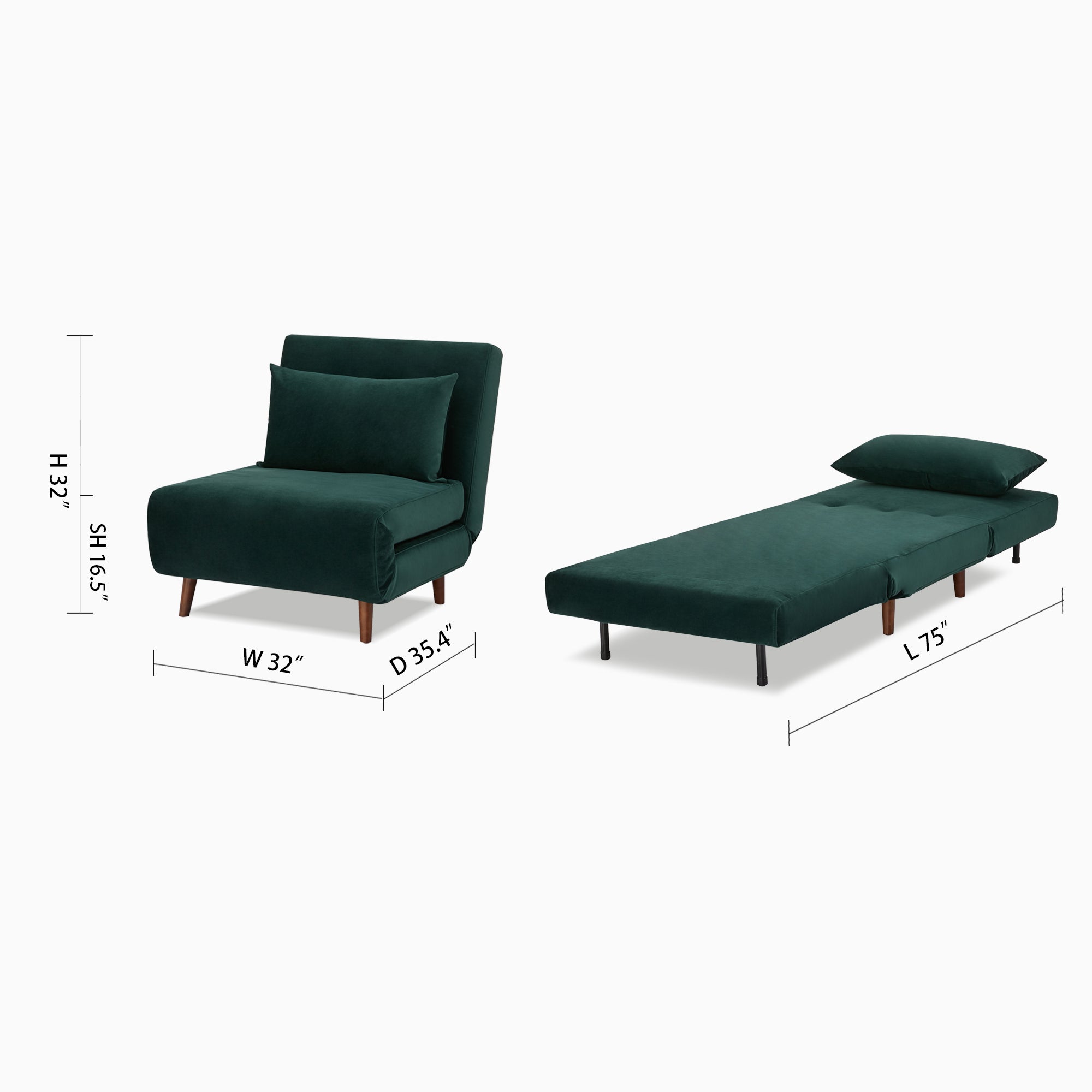 Tustin Convertible Chair