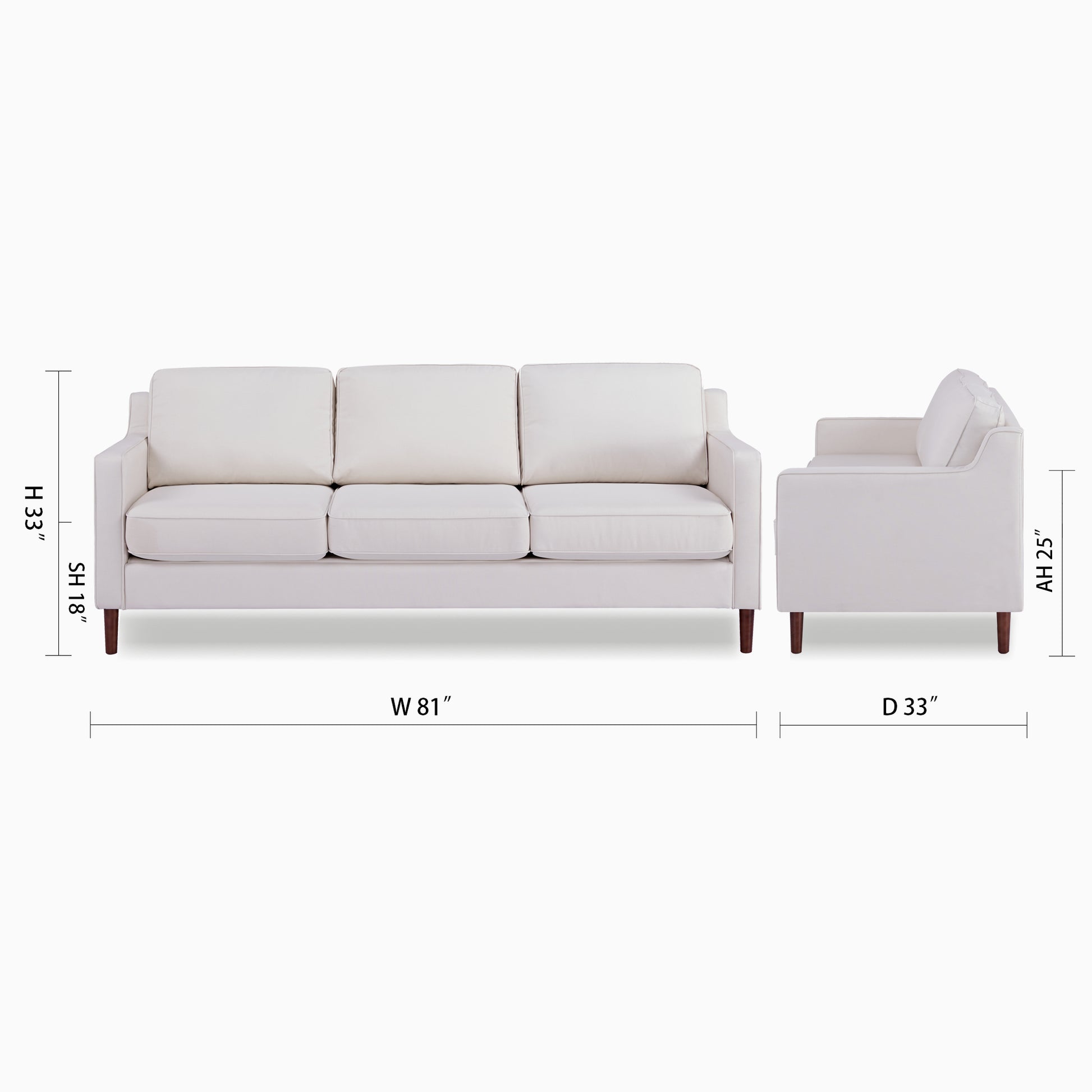 Sedona 3-Seater Sofa - Artdeco Home