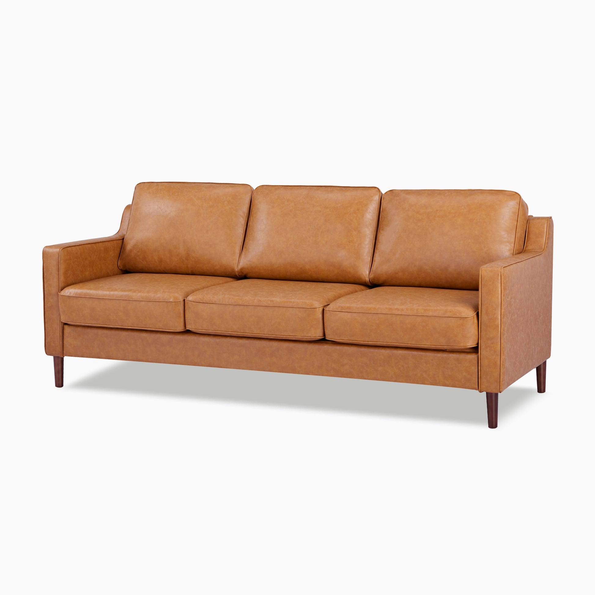 Sedona 3-Seater Sofa - Faux Leather - Artdeco Home