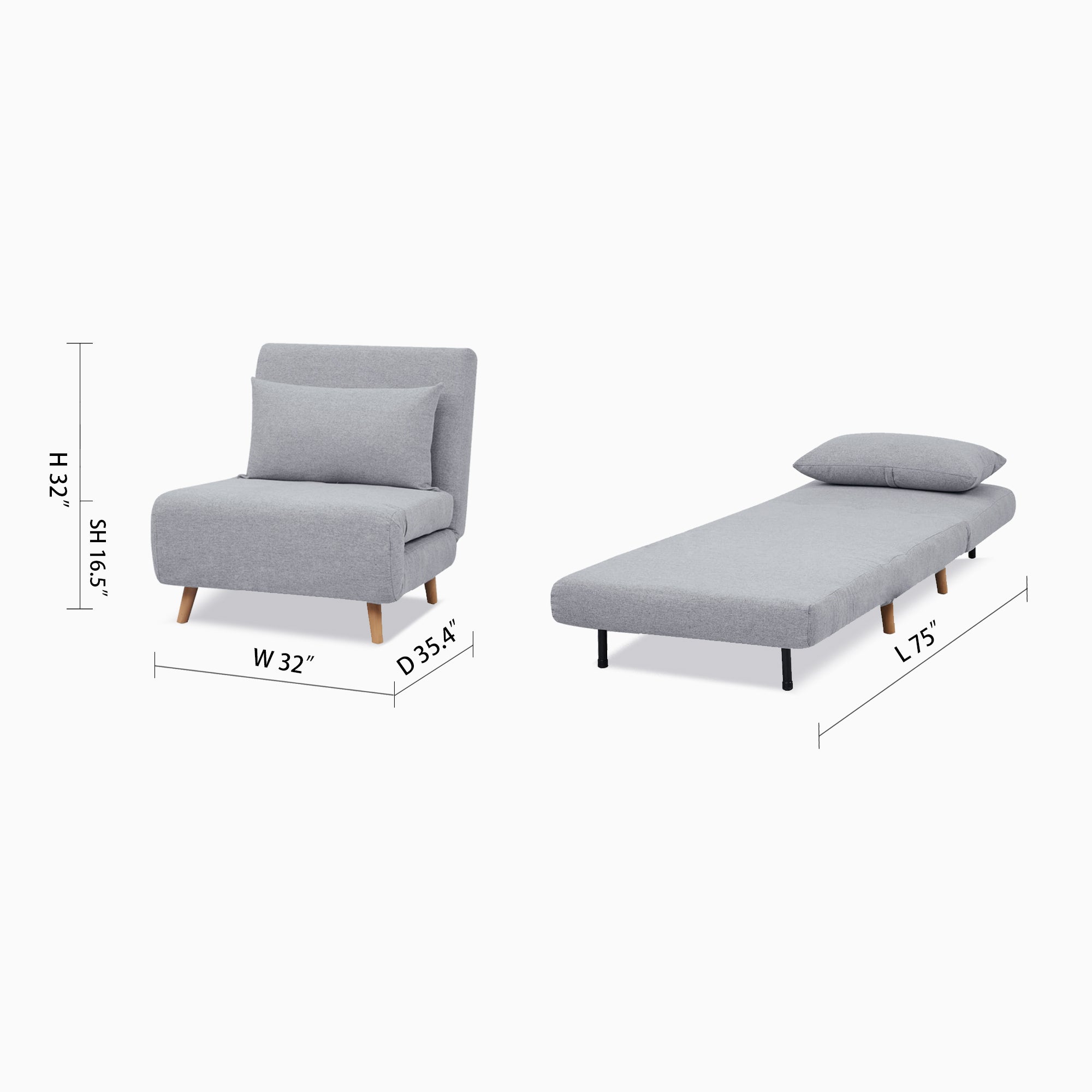 Tustin Convertible Chair