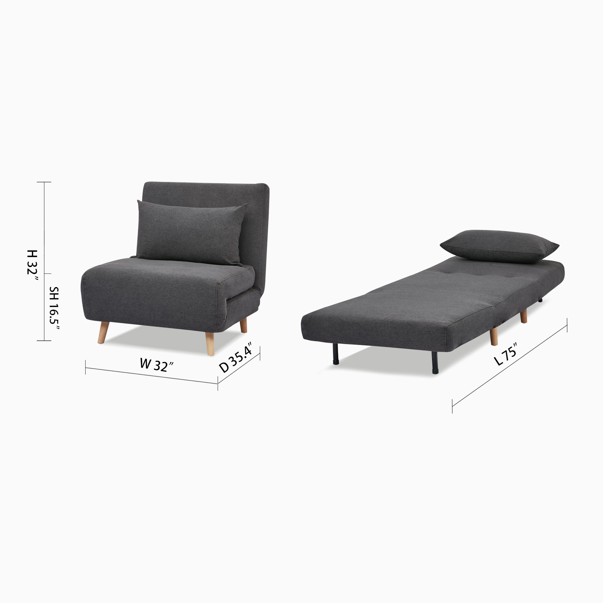 Tustin Convertible Chair