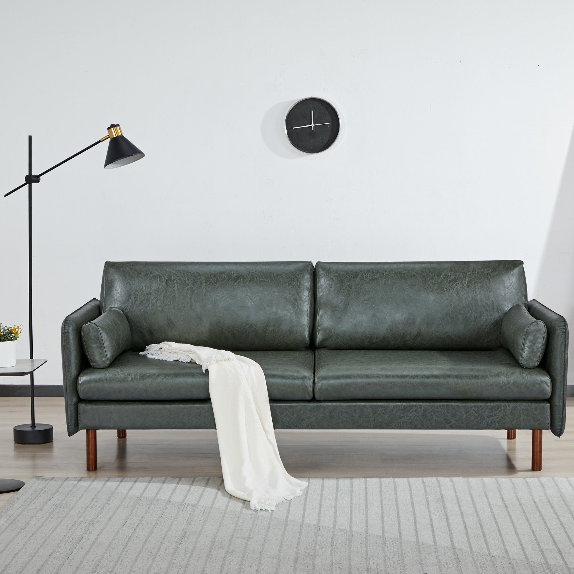 Yucca 3-Seater Sofa - Faux Leather - Artdeco Home