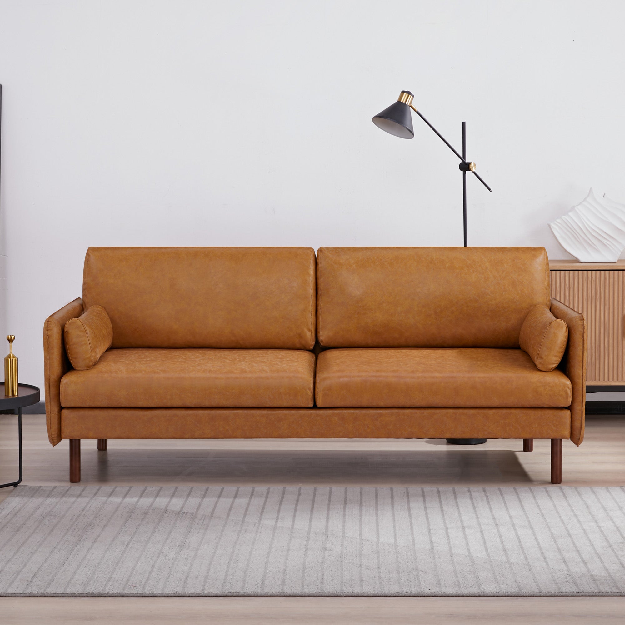 Yucca 3-Seater Sofa - Faux Leather - Artdeco Home