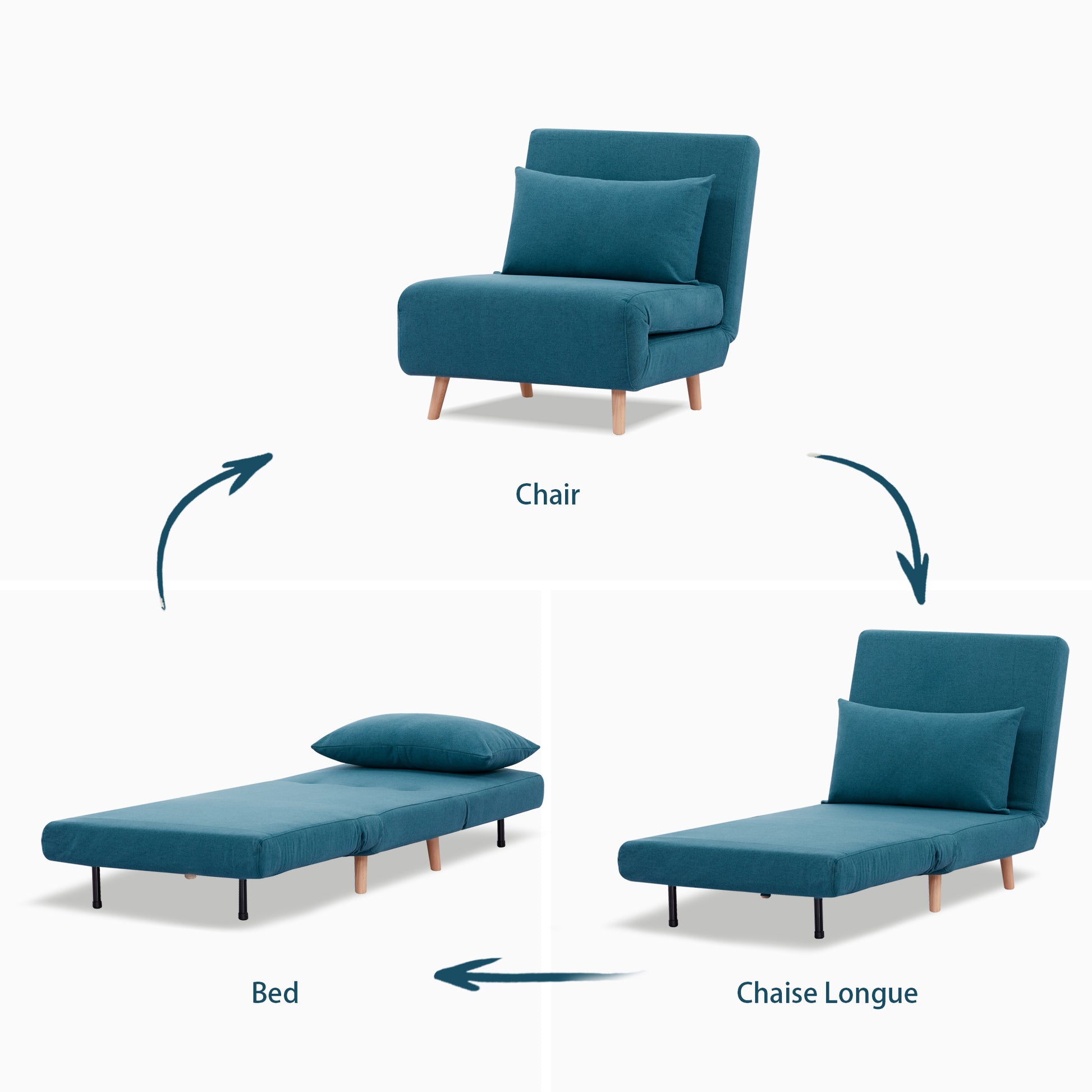 Tustin Convertible Chair - Artdeco Home