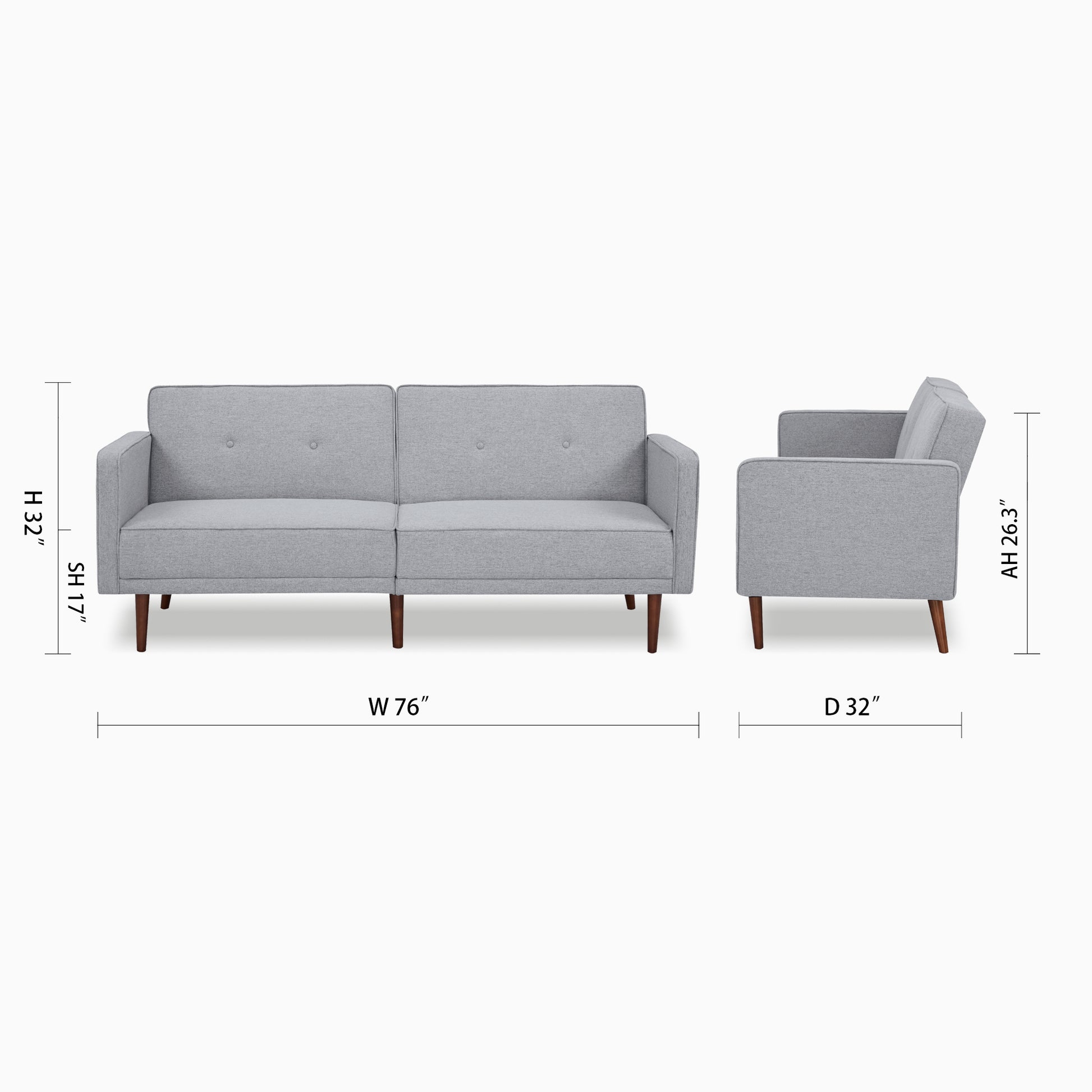 Moreno Convertible Sofa - Artdeco Home