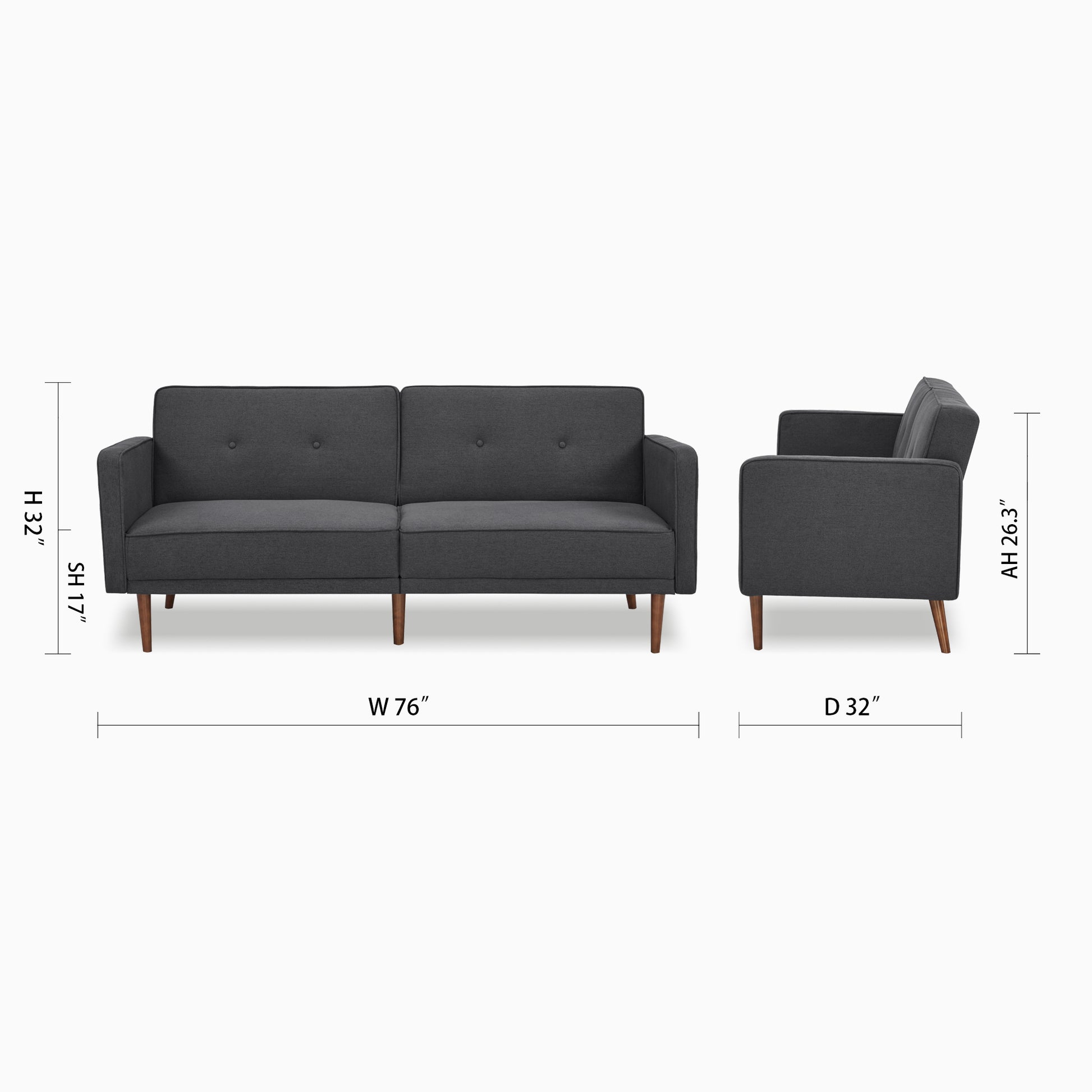 Moreno Convertible Sofa - Artdeco Home