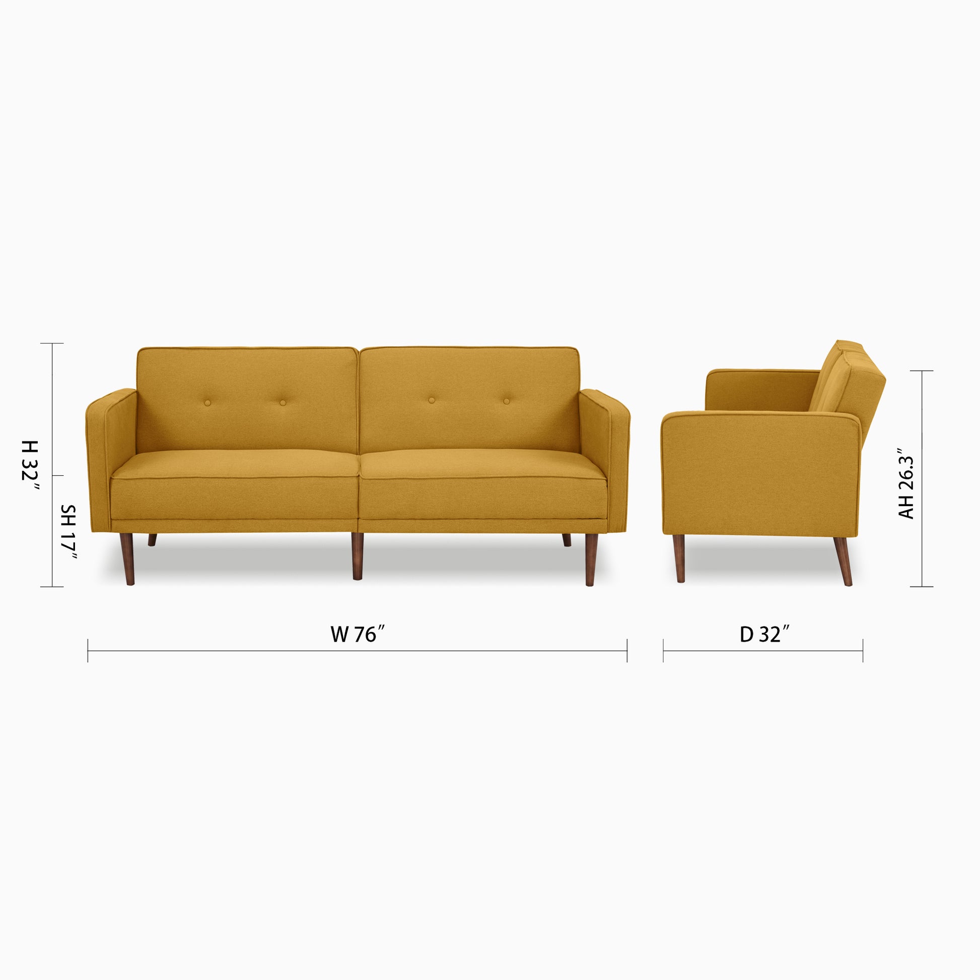 Moreno Convertible Sofa - Artdeco Home