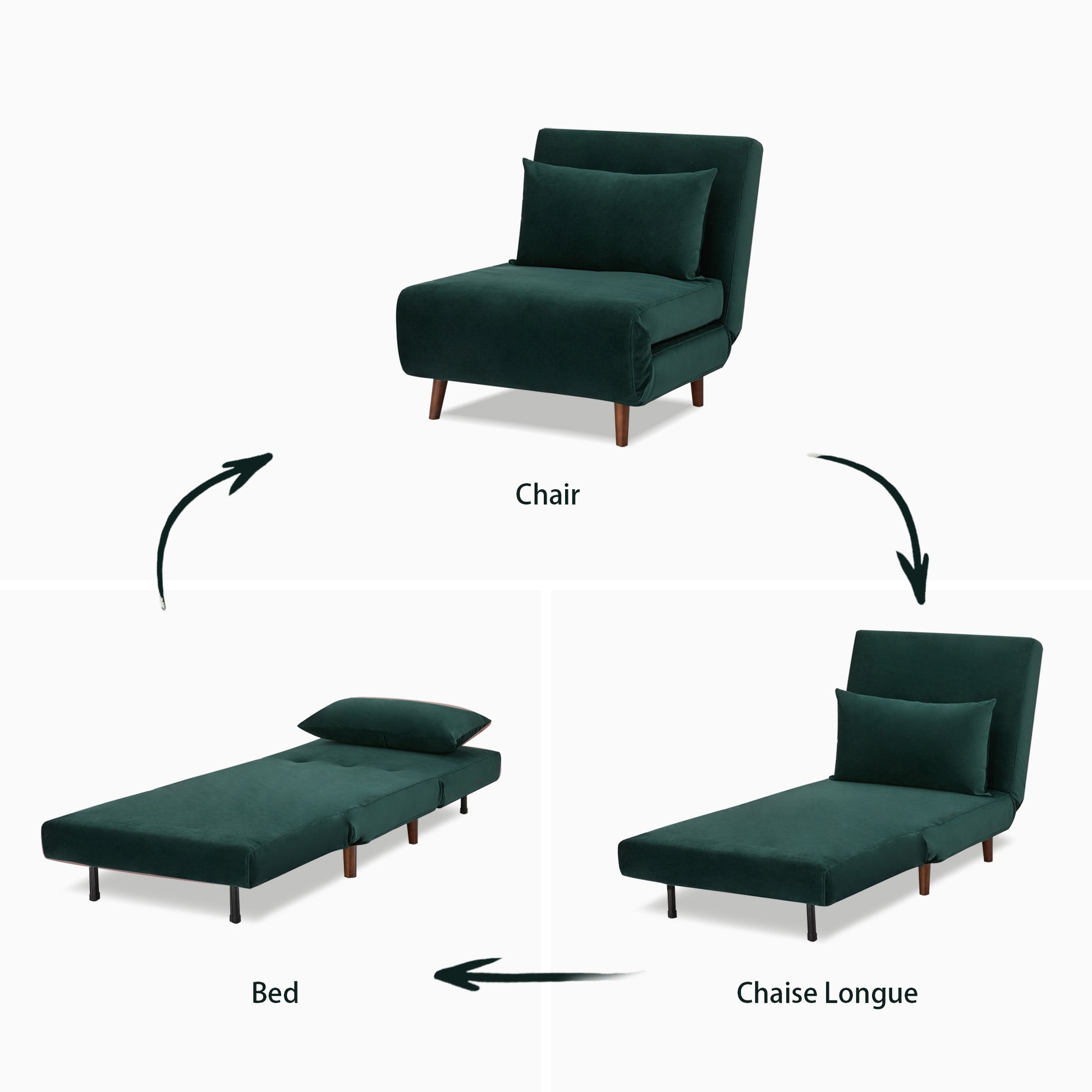 Tustin Convertible Chair - Artdeco Home