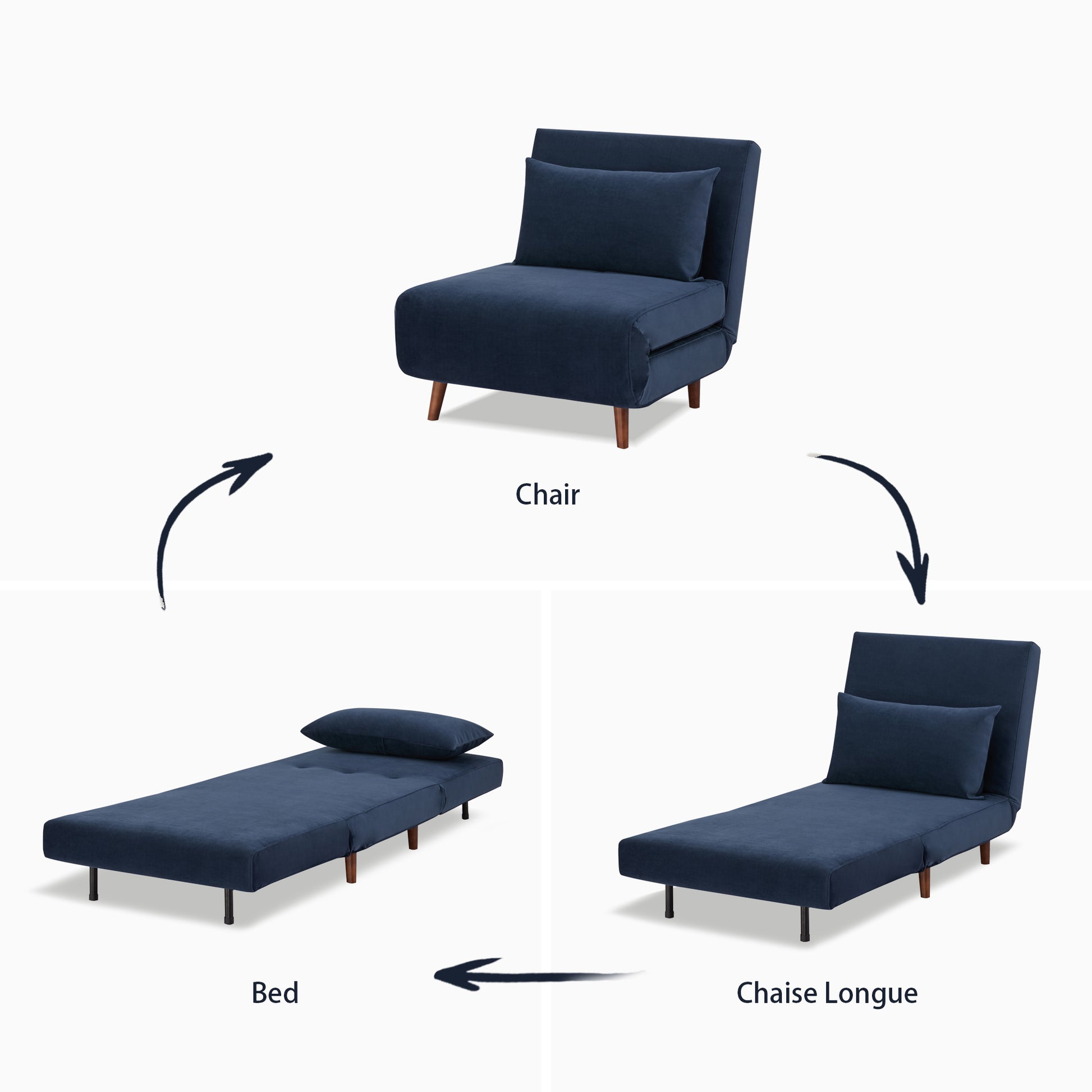 Tustin Convertible Chair - Artdeco Home