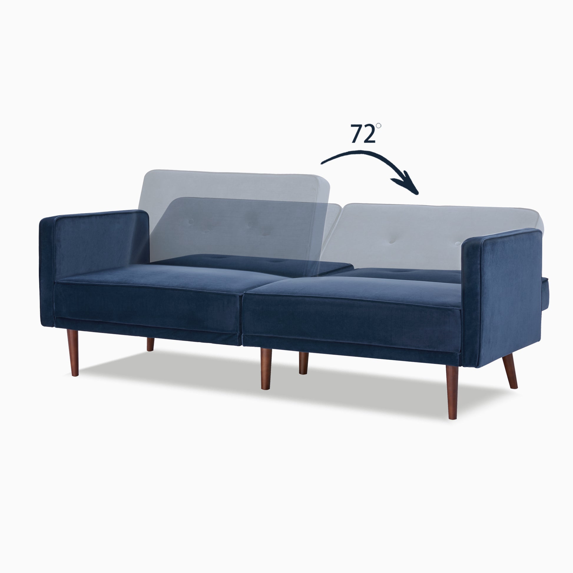 Moreno Convertible Sofa - Velvet - Artdeco Home