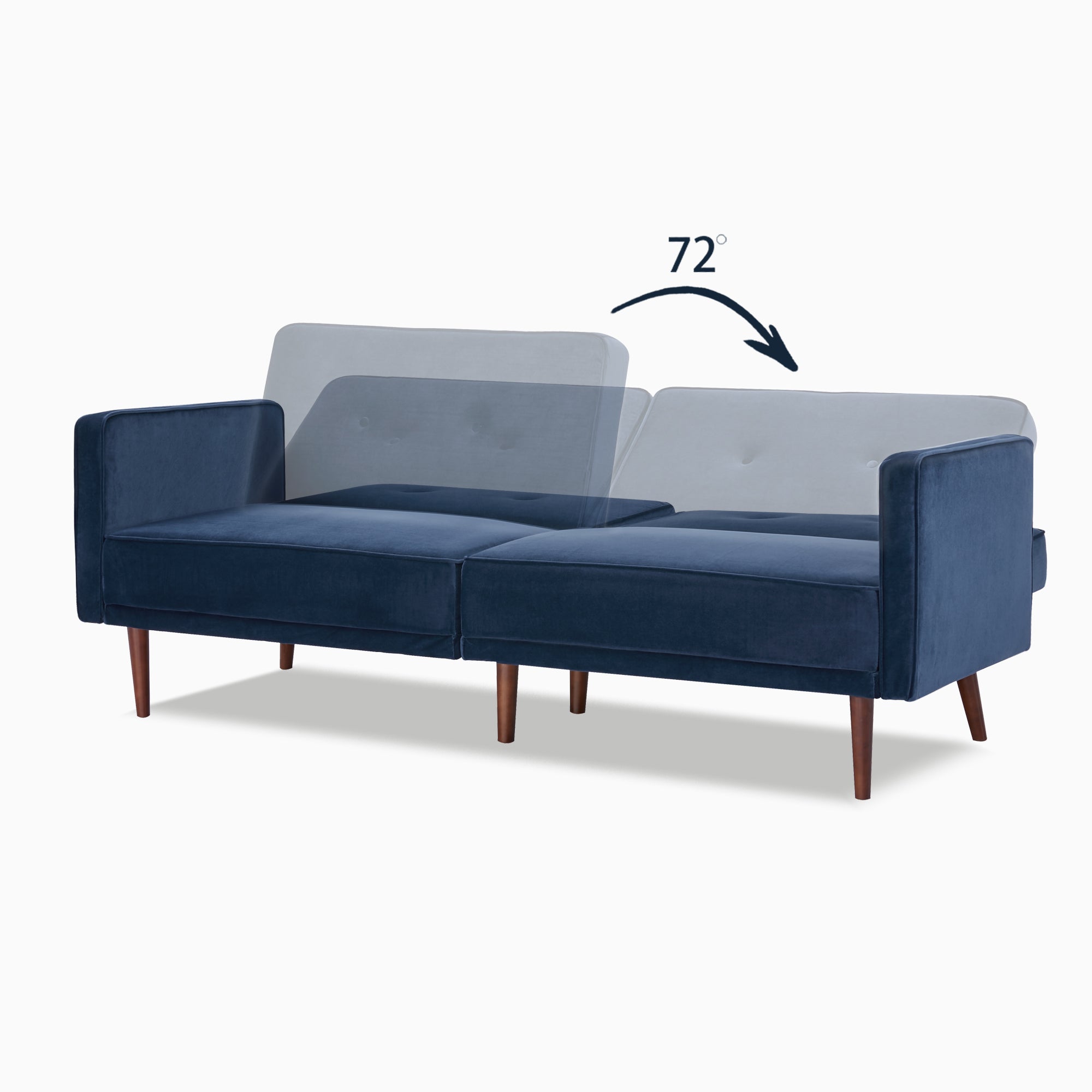 Moreno Convertible Sofa - Velvet - Artdeco Home
