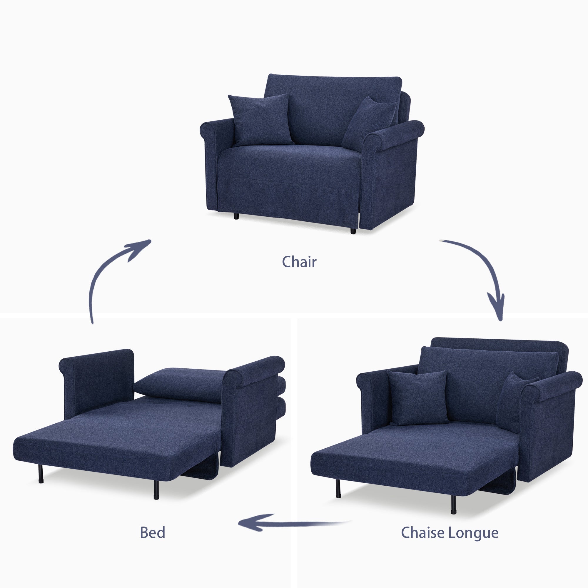 Fresno Convertible Chair - Artdeco Home
