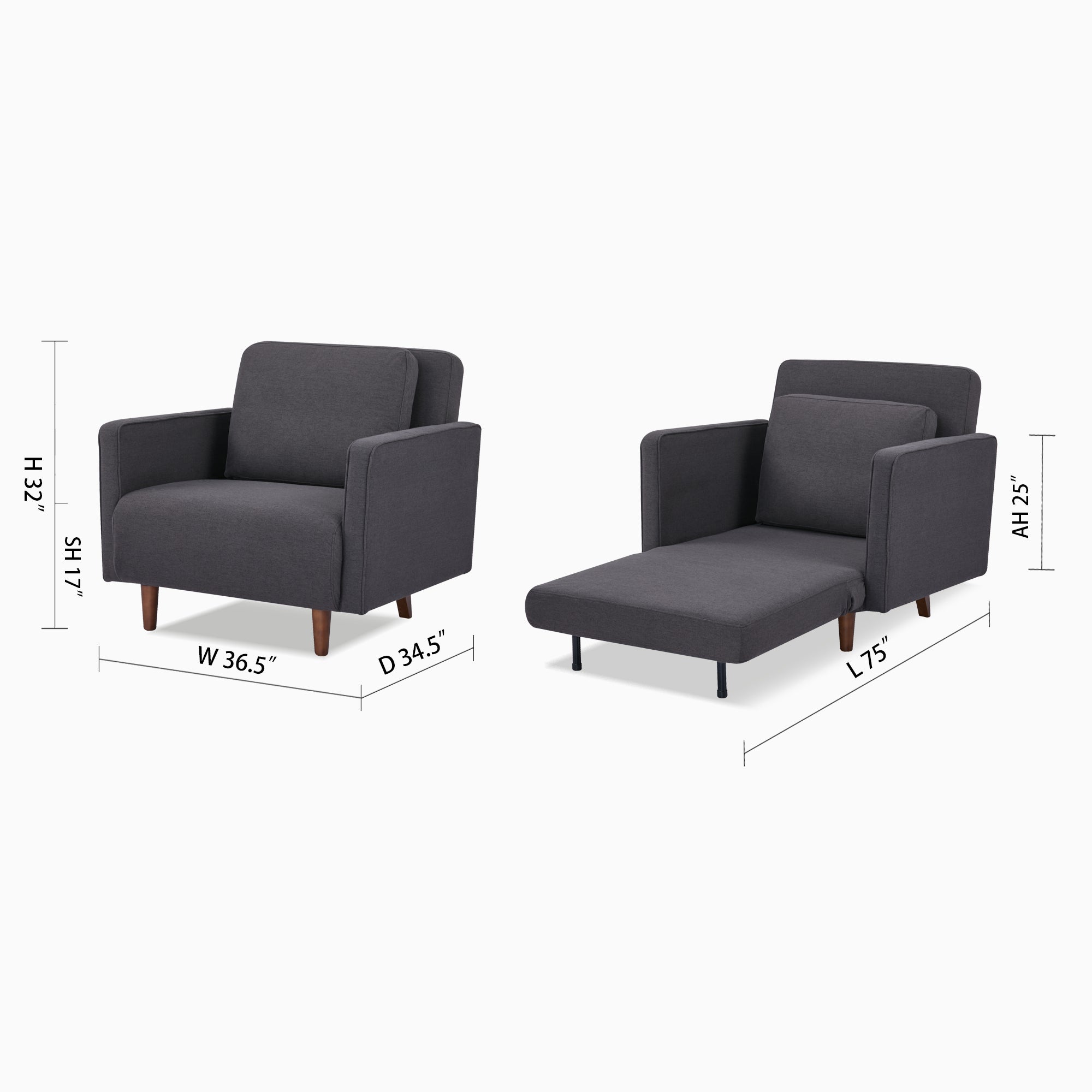 Panama Convertible Chair - Artdeco Home