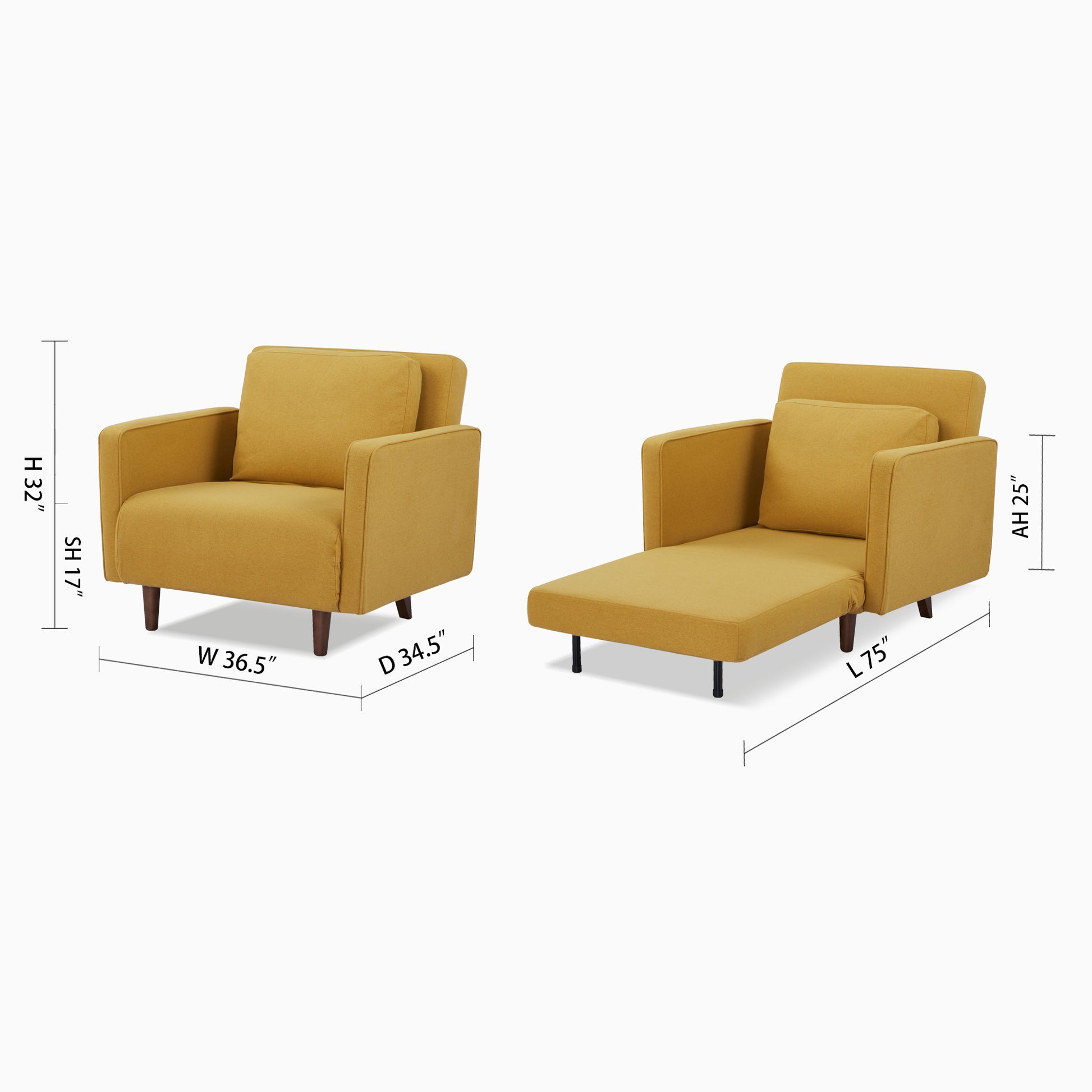 Panama Convertible Chair - Artdeco Home