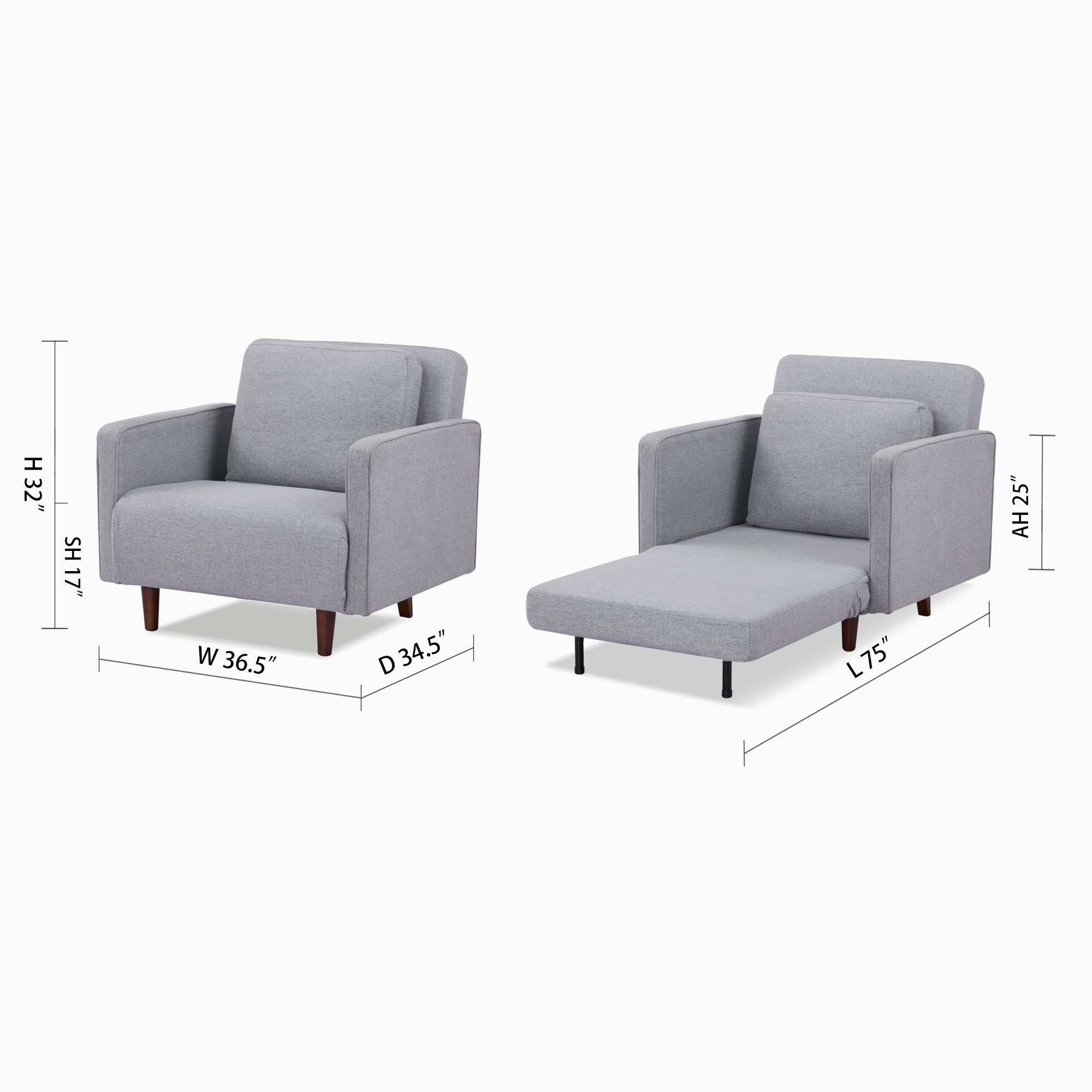 Panama Convertible Chair - Artdeco Home