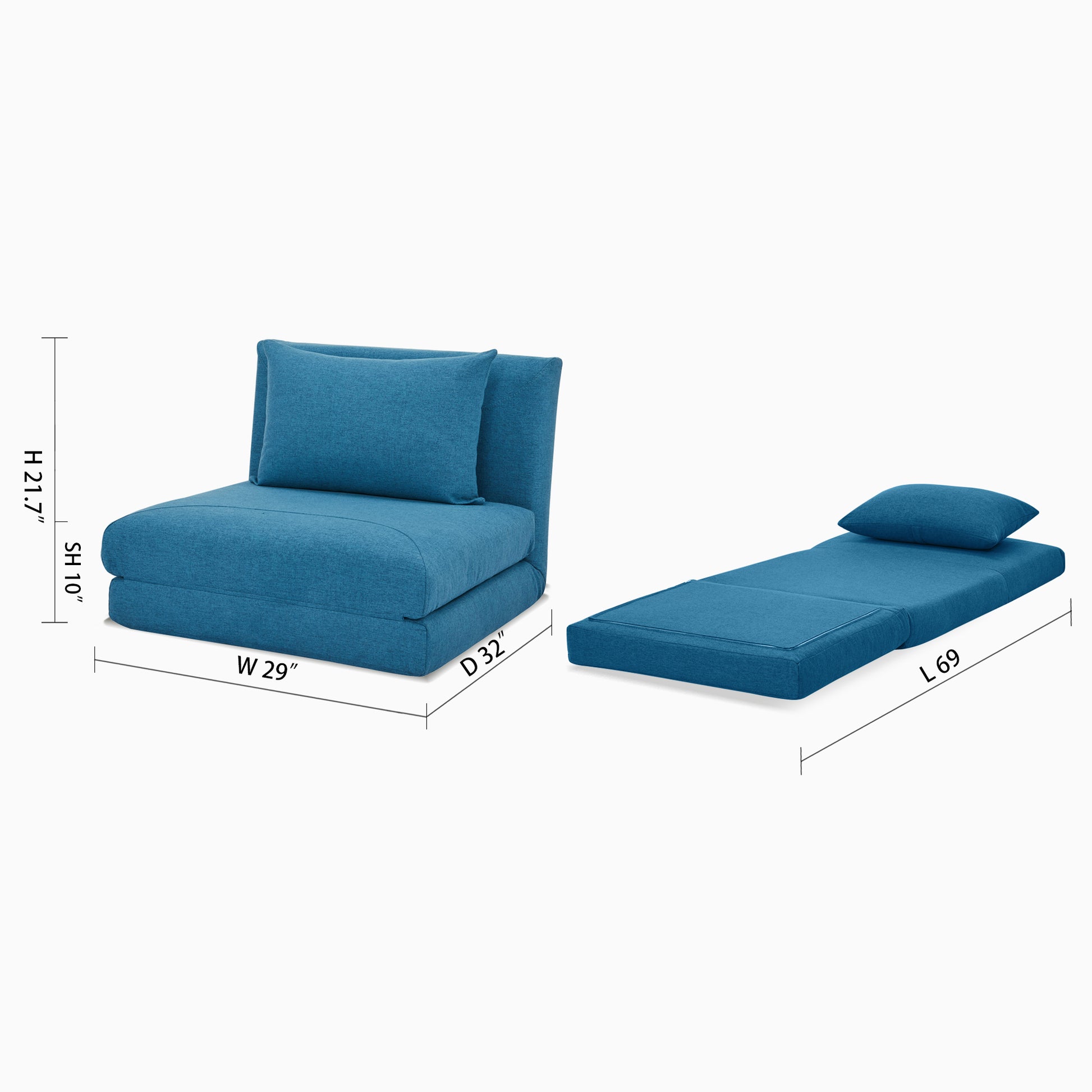 Santa Convertible Chair - Artdeco Home