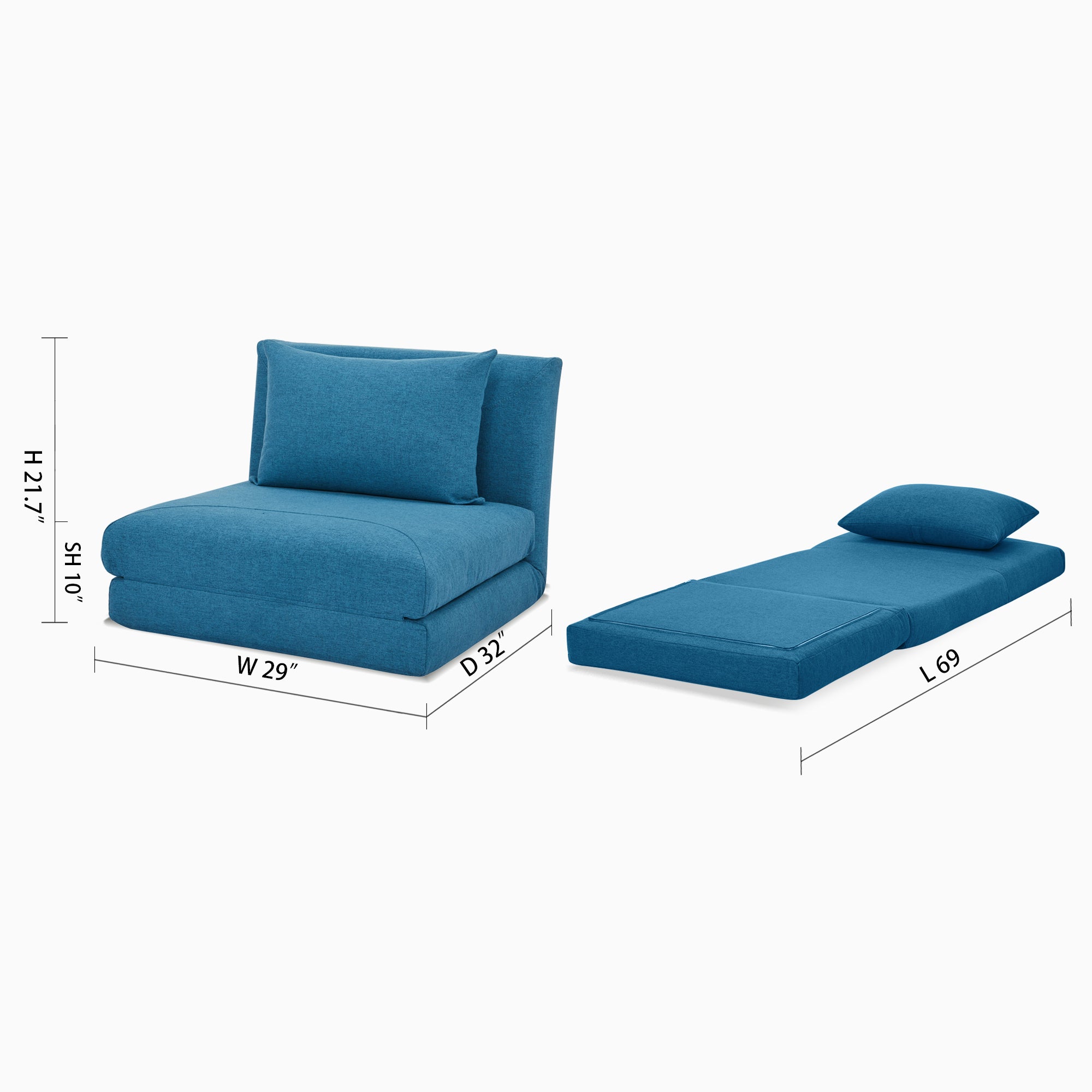 Santa Convertible Chair - Artdeco Home