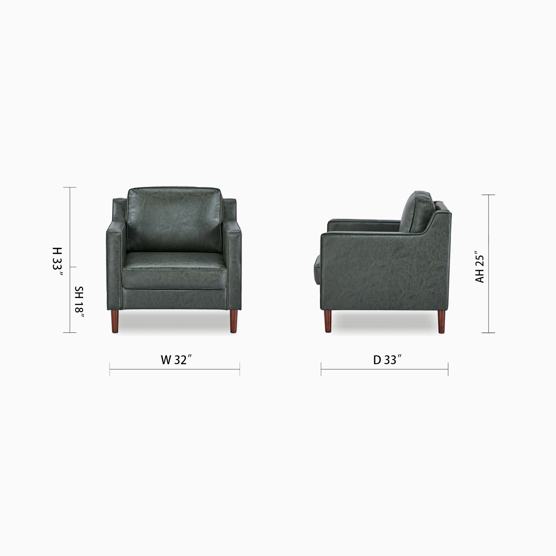 Sedona Accent Chair - Faux Leather - Artdeco Home