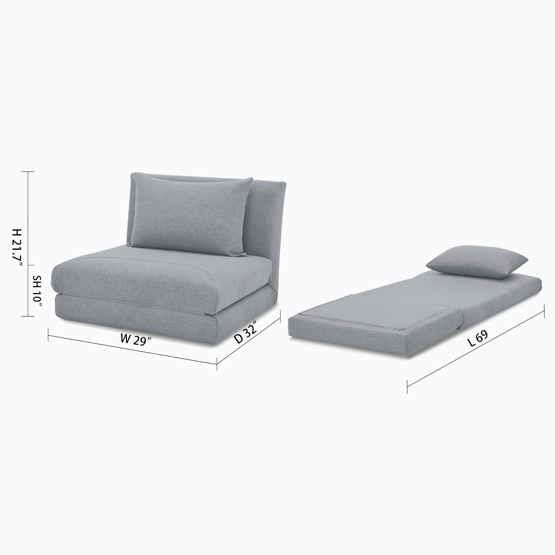 Santa Convertible Chair - Artdeco Home