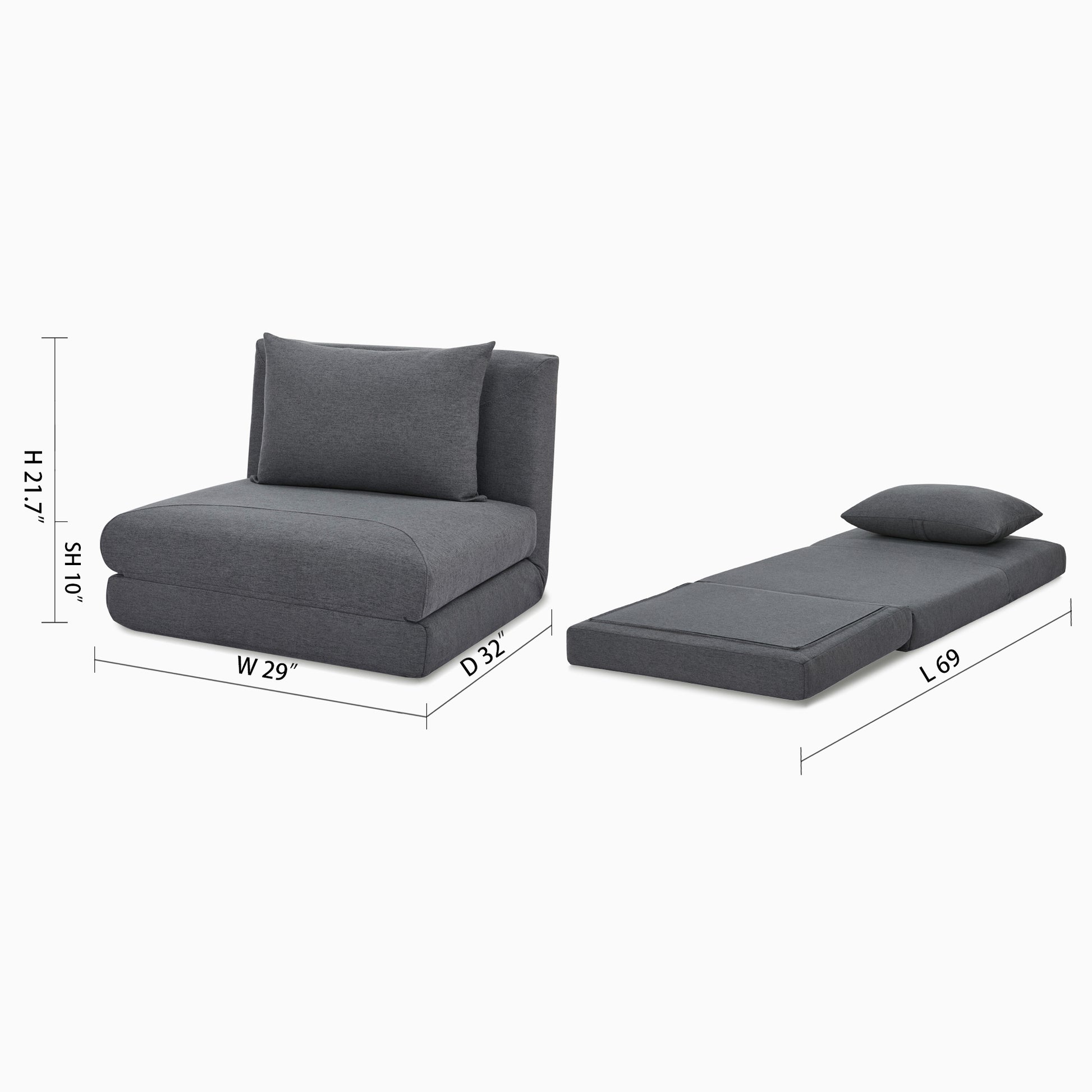 Santa Convertible Chair - Artdeco Home