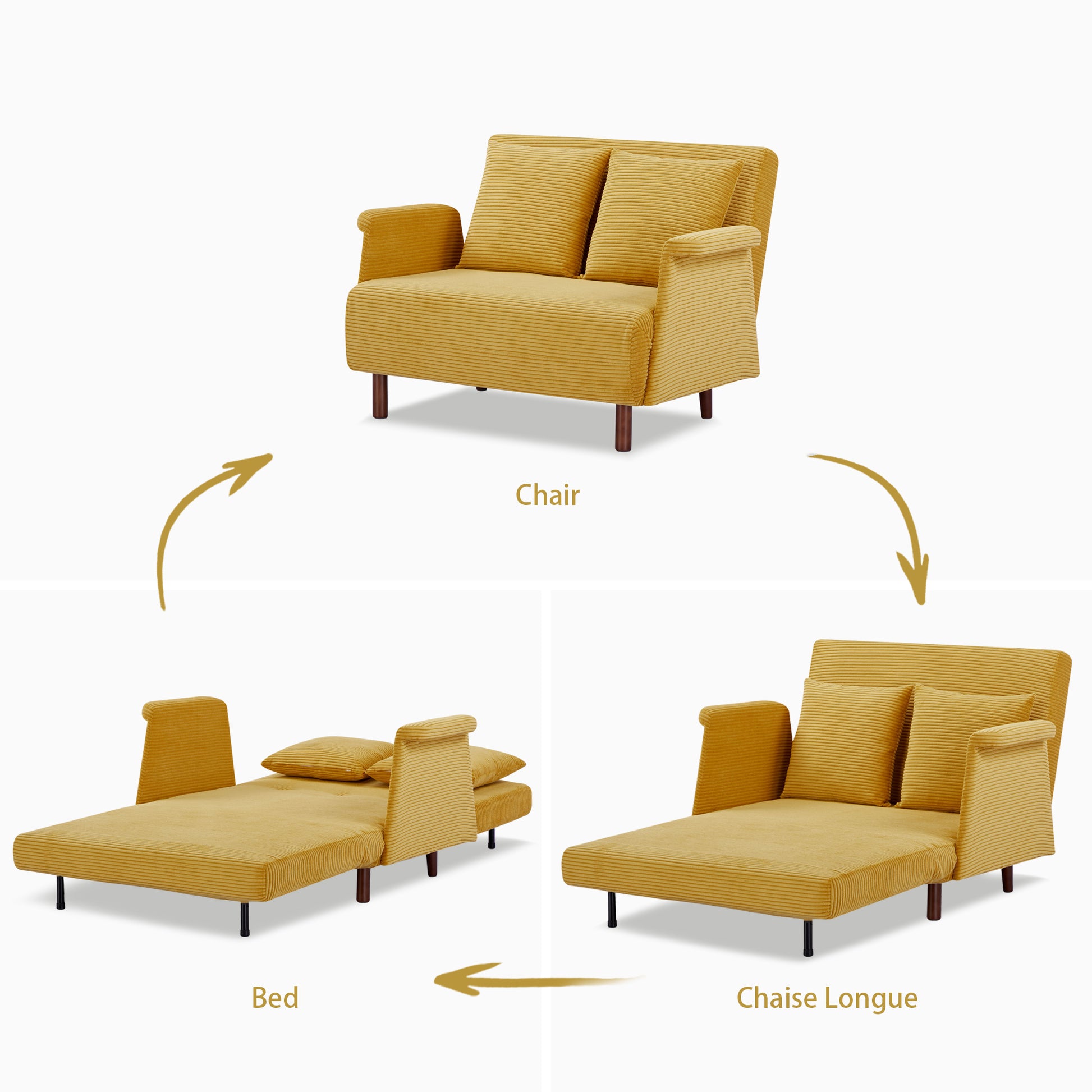 Boston Convertible Chair - Artdeco Home