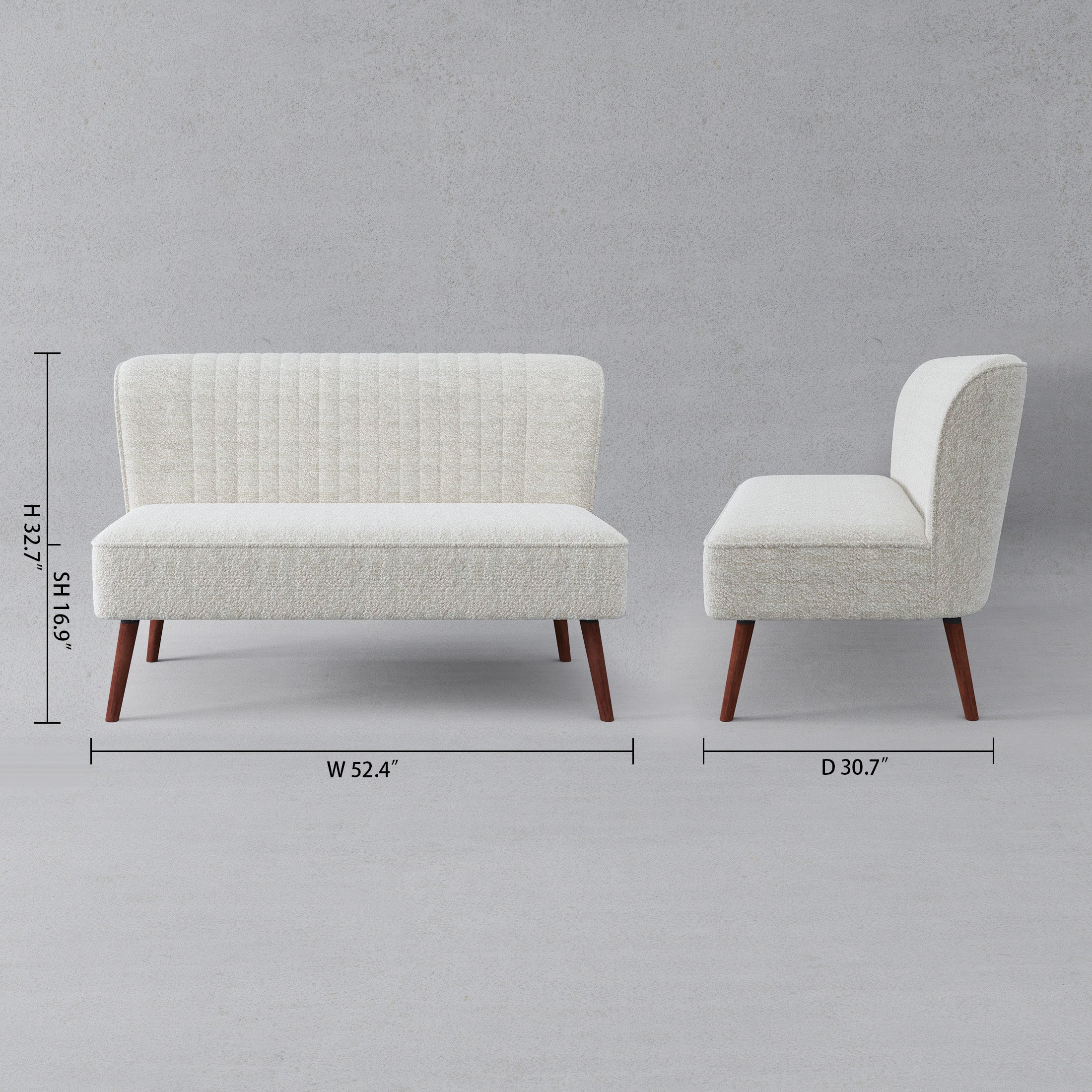 Hollywood Loveseat - Velvet