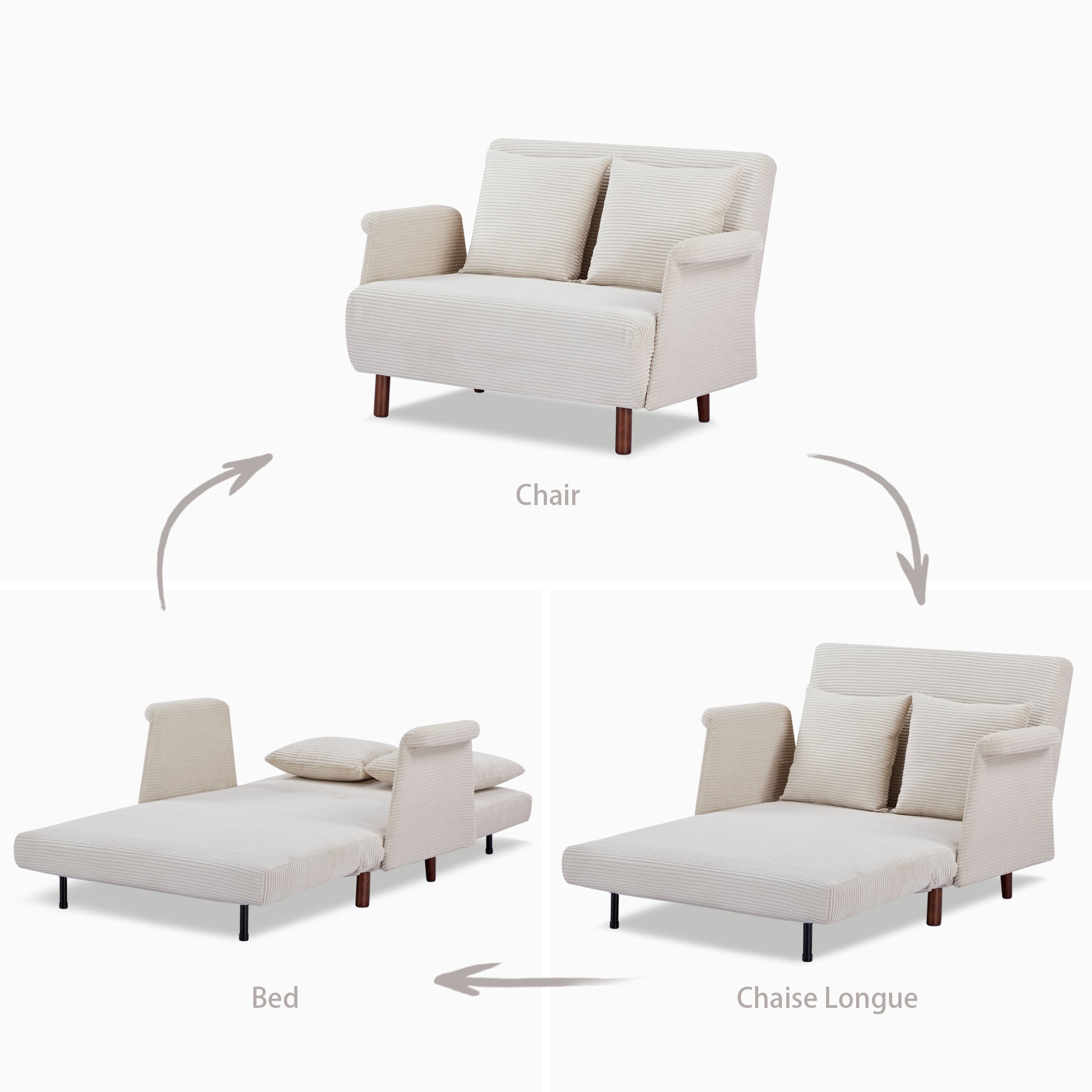 Boston Convertible Chair - Artdeco Home