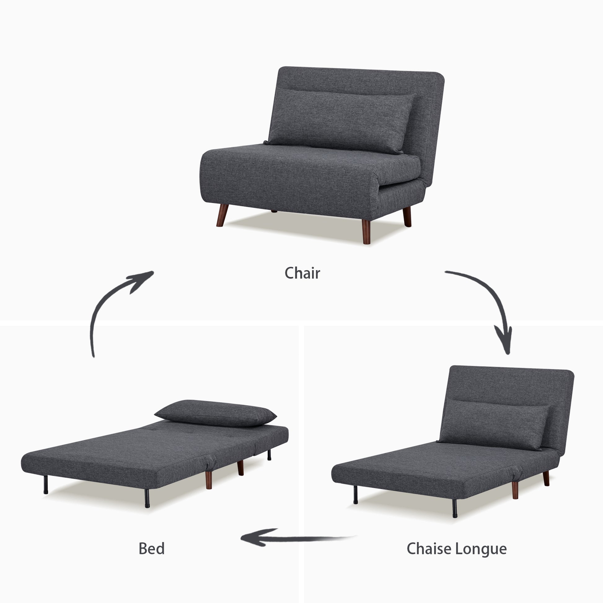 Omaha Convertible Chair - Artdeco Home