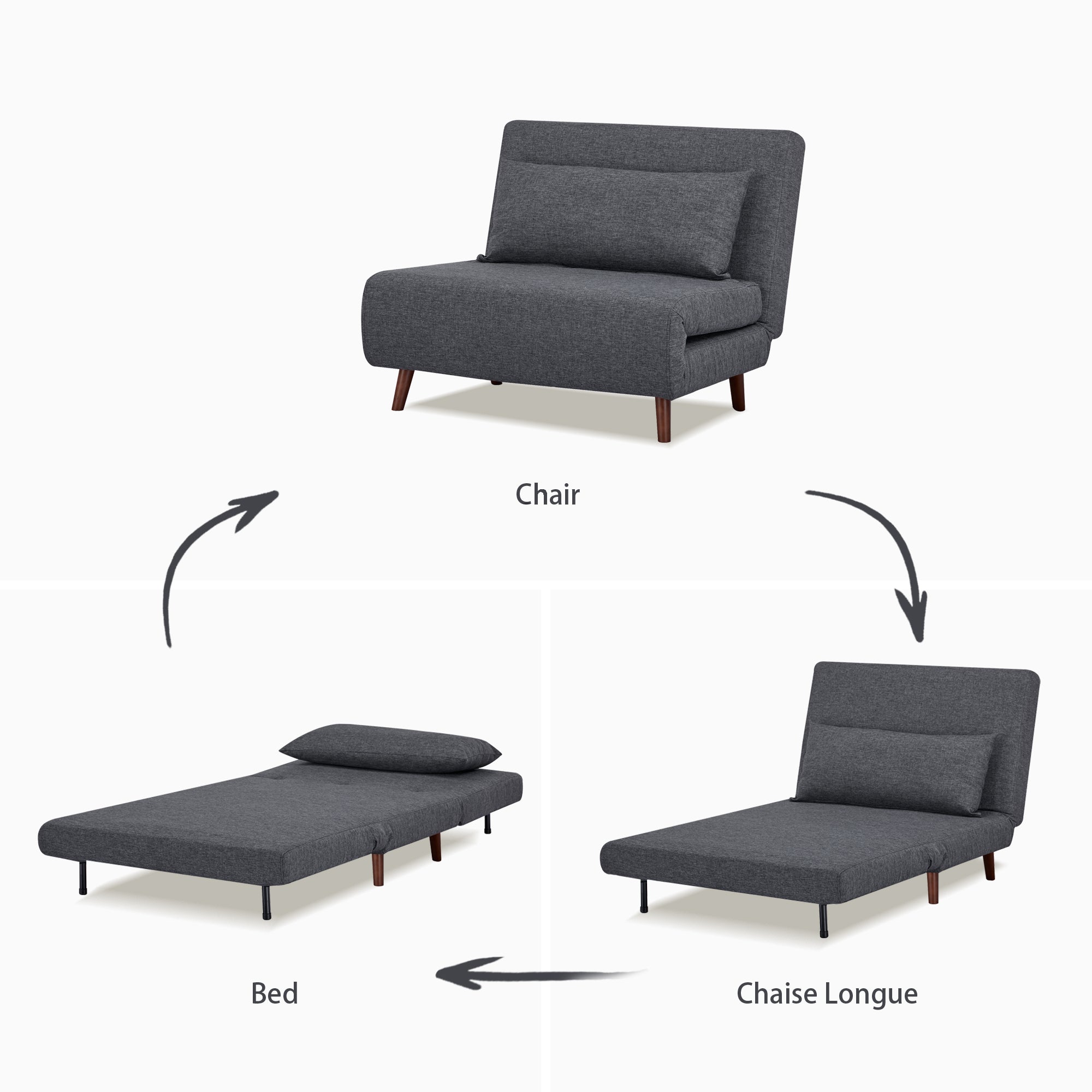 Omaha Convertible Chair - Artdeco Home