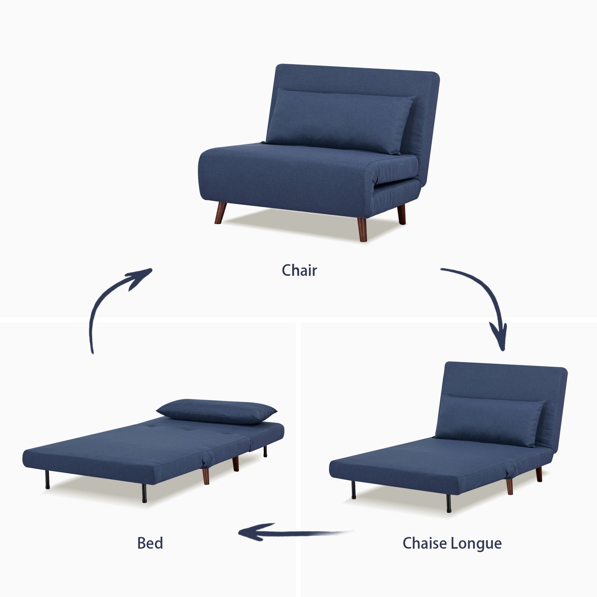 Omaha Convertible Chair - Artdeco Home