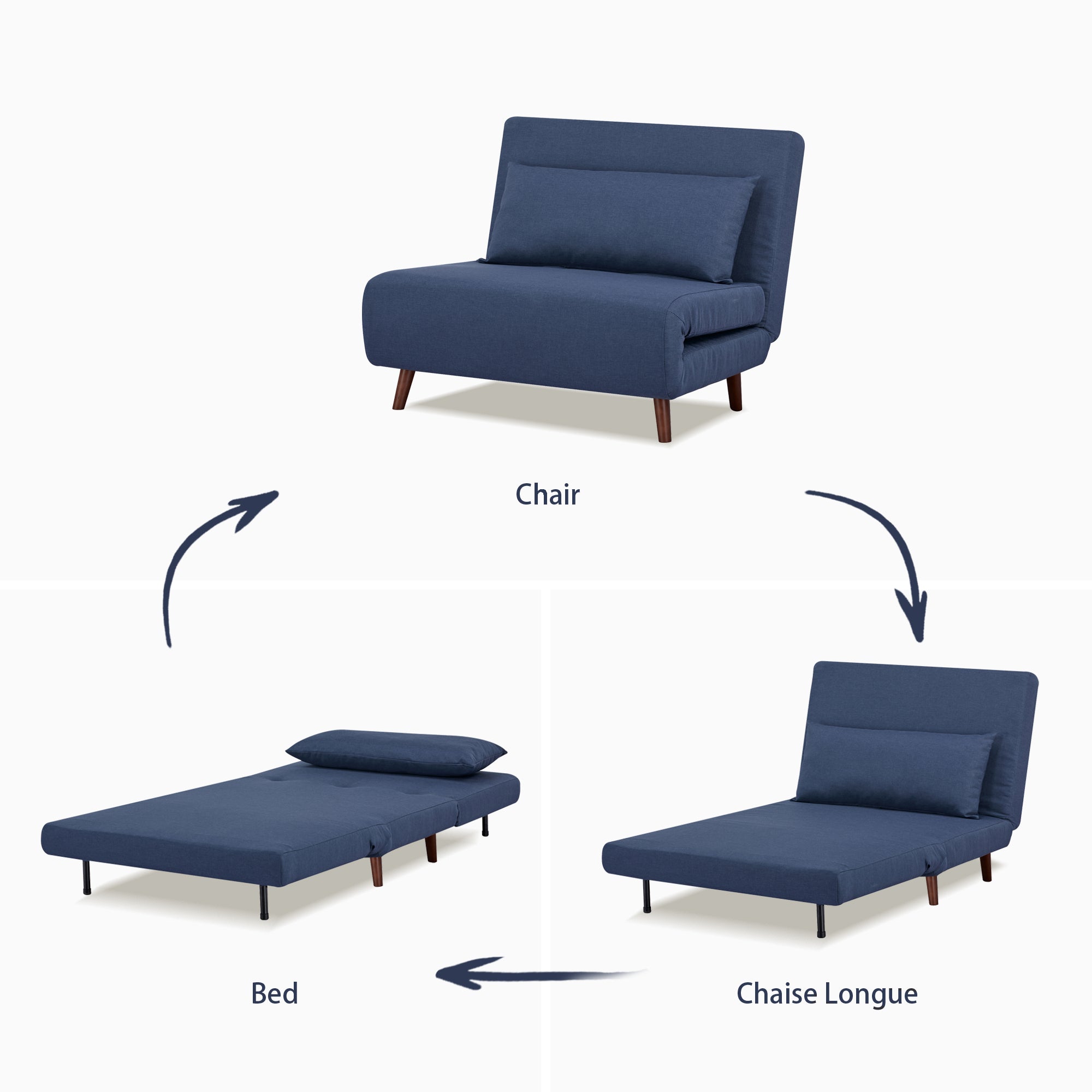 Omaha Convertible Chair - Artdeco Home