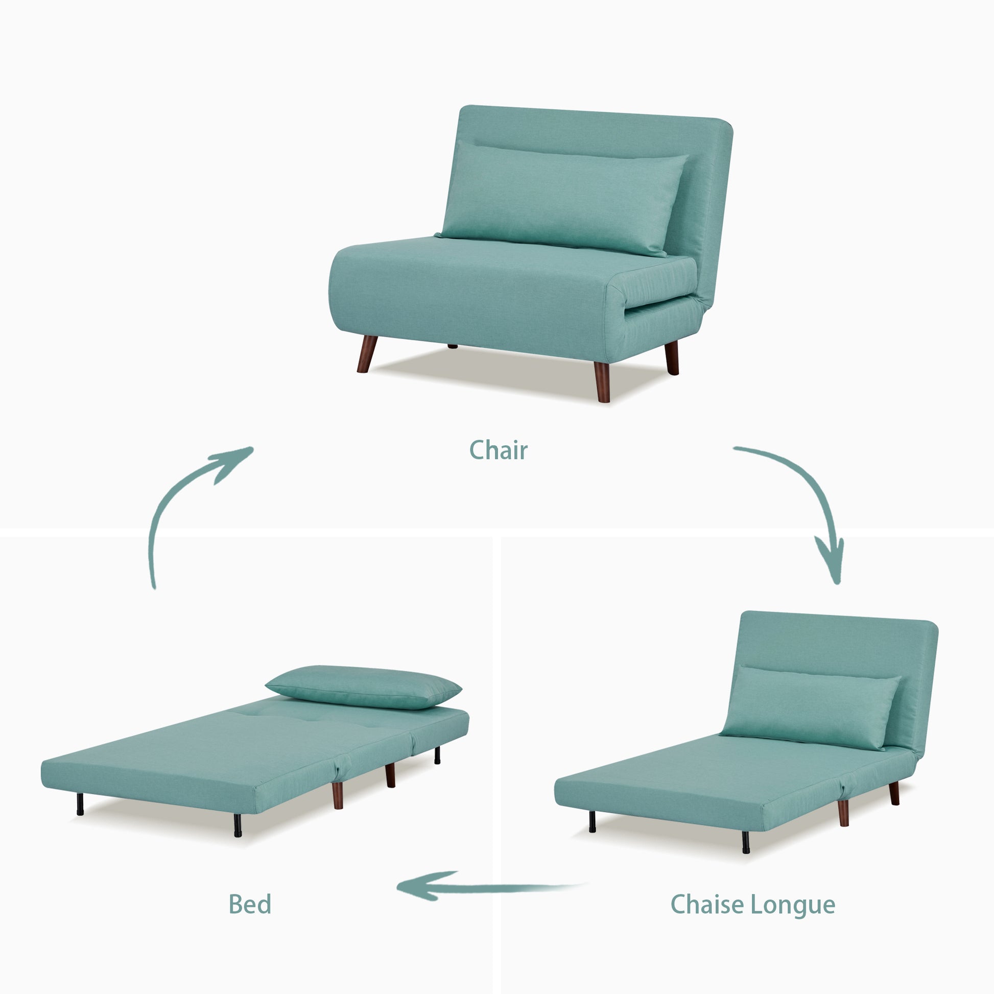 Omaha Convertible Chair - Artdeco Home