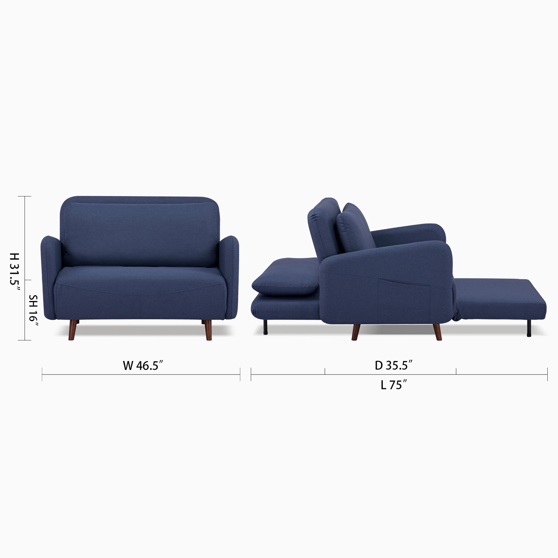 Cypress Convertible Chair - Artdeco Home