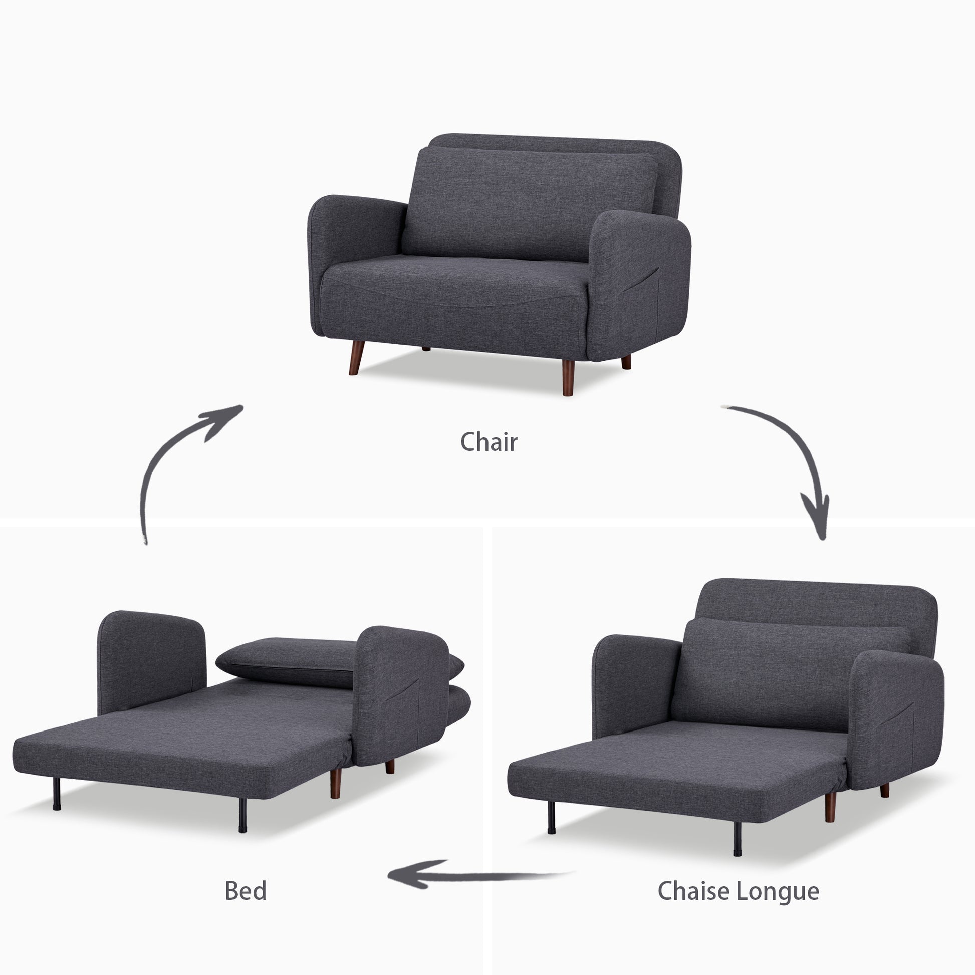 Cypress Convertible Chair - Artdeco Home