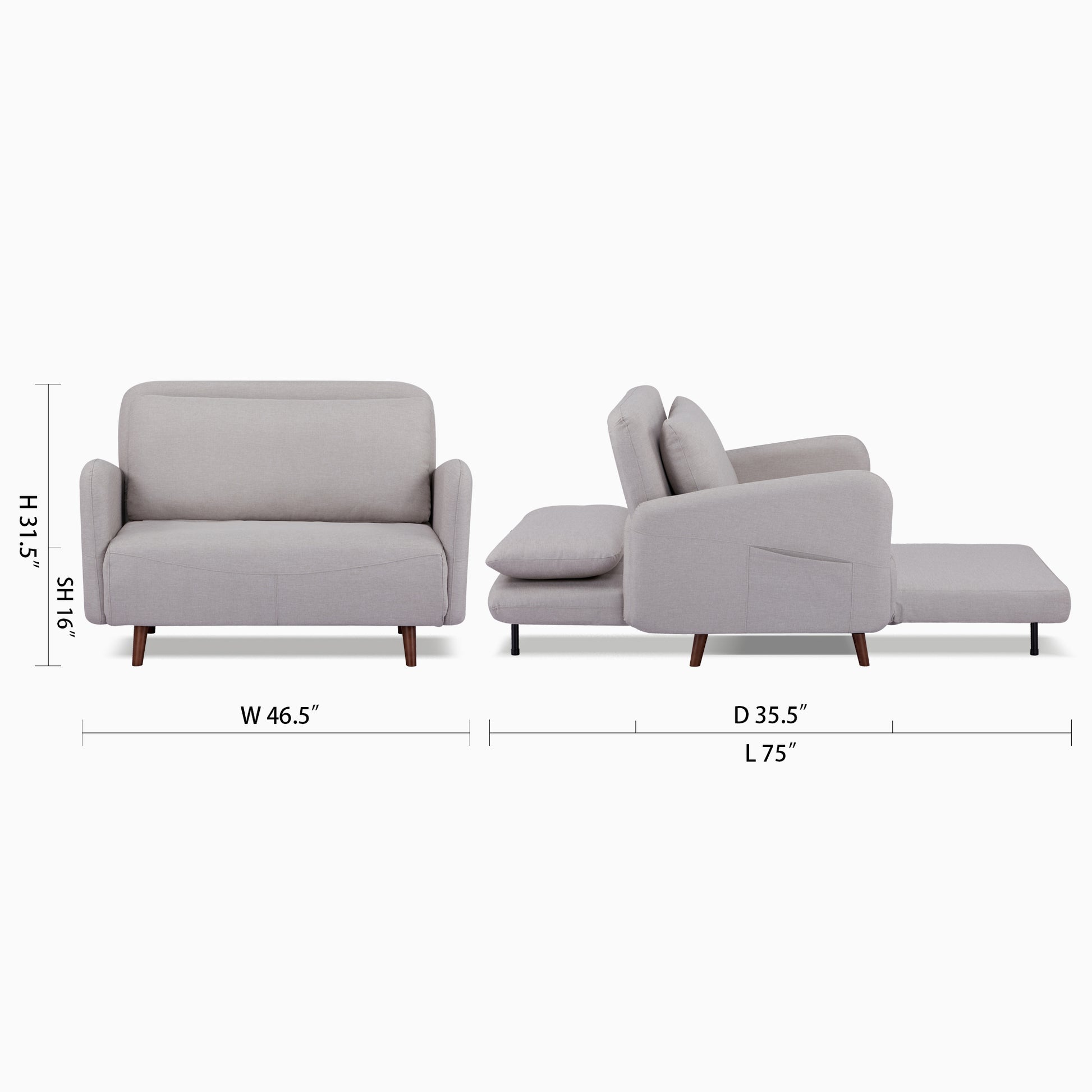 Cypress Convertible Chair - Artdeco Home