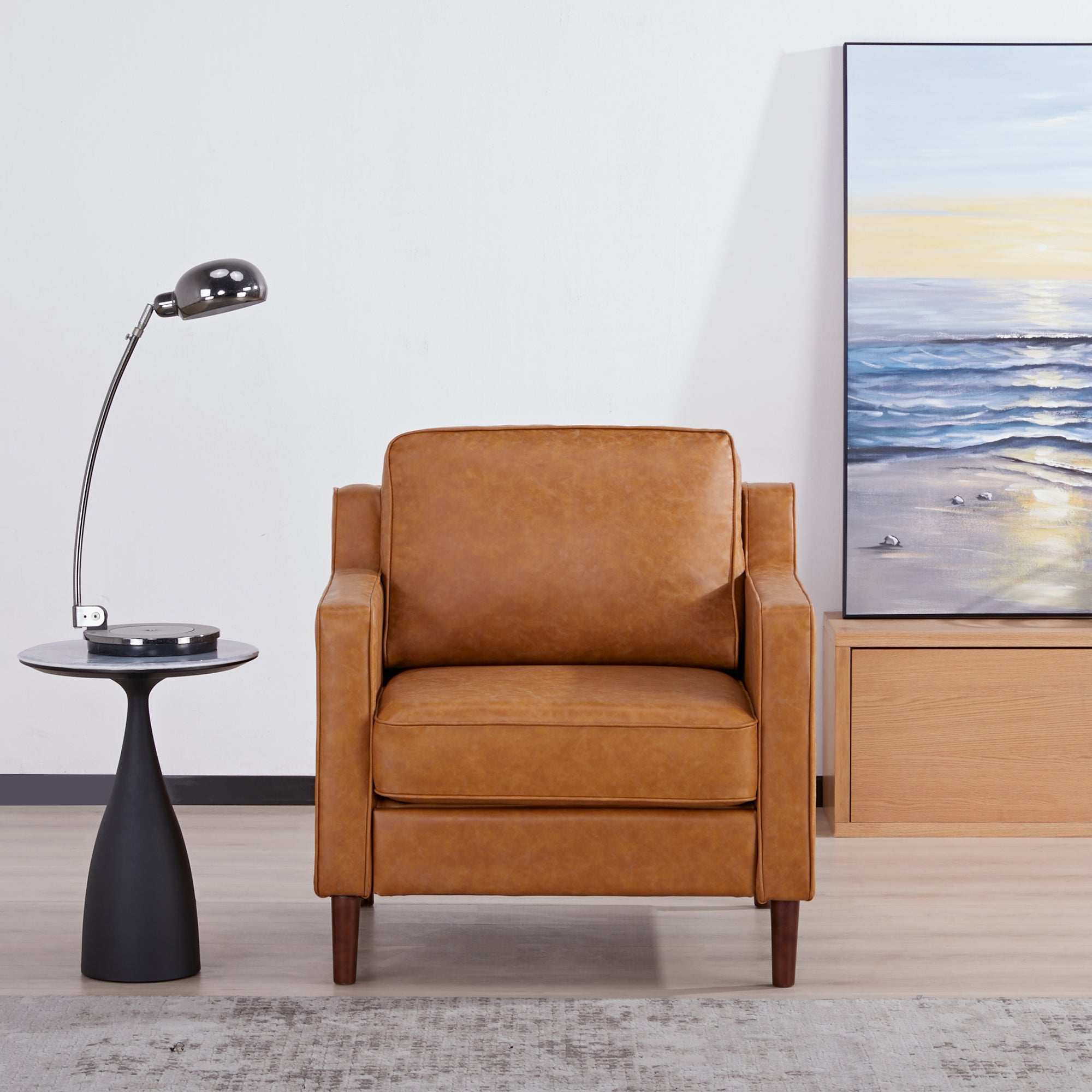Sedona Accent Chair - Faux Leather - Artdeco Home