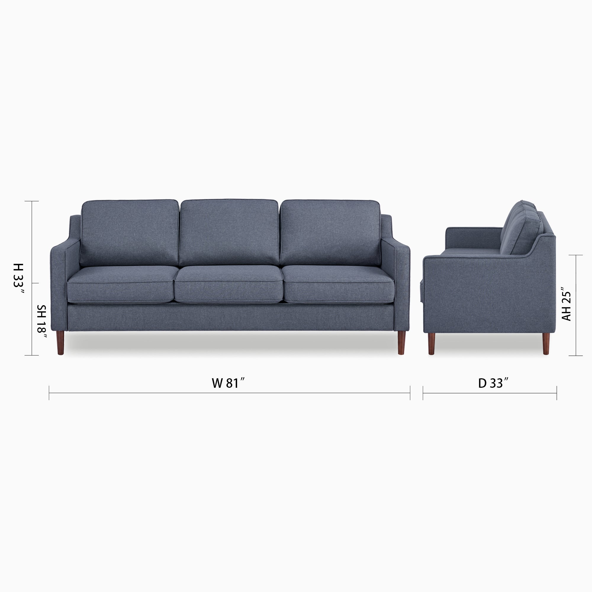 Sedona 3-Seater Sofa - Artdeco Home