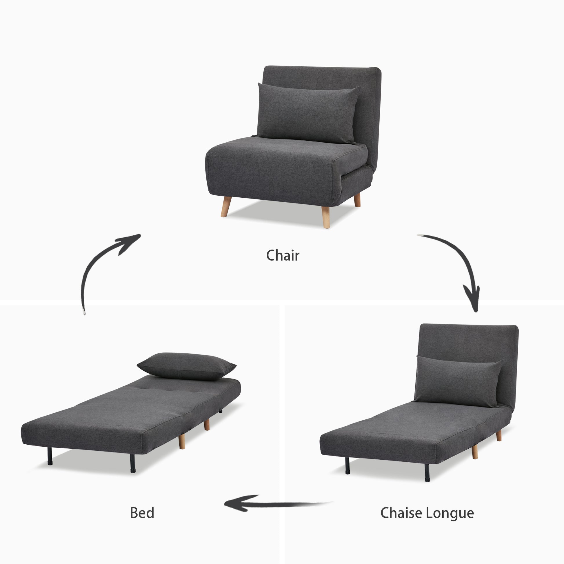 Tustin Convertible Chair - Artdeco Home