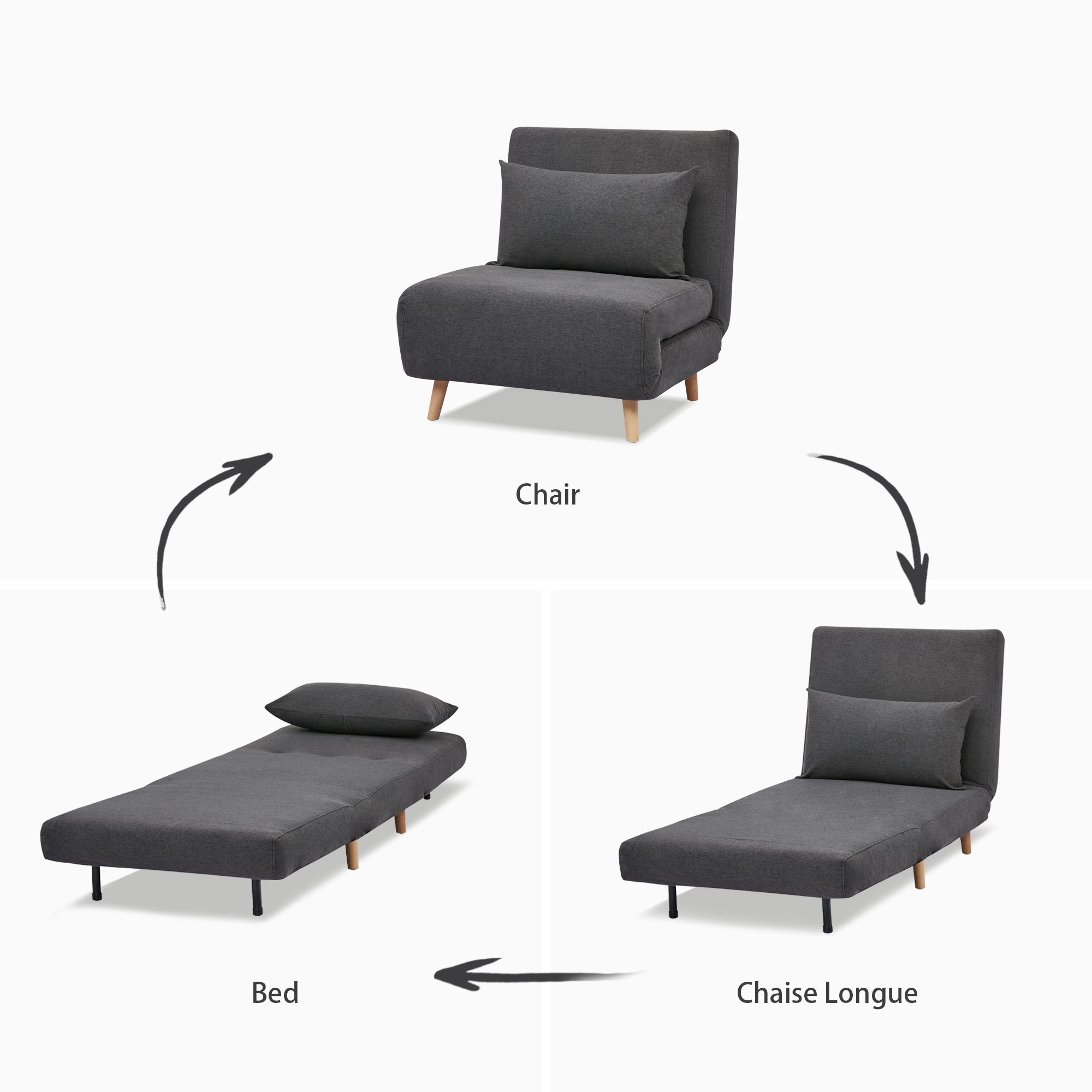 Tustin Convertible Chair - Artdeco Home