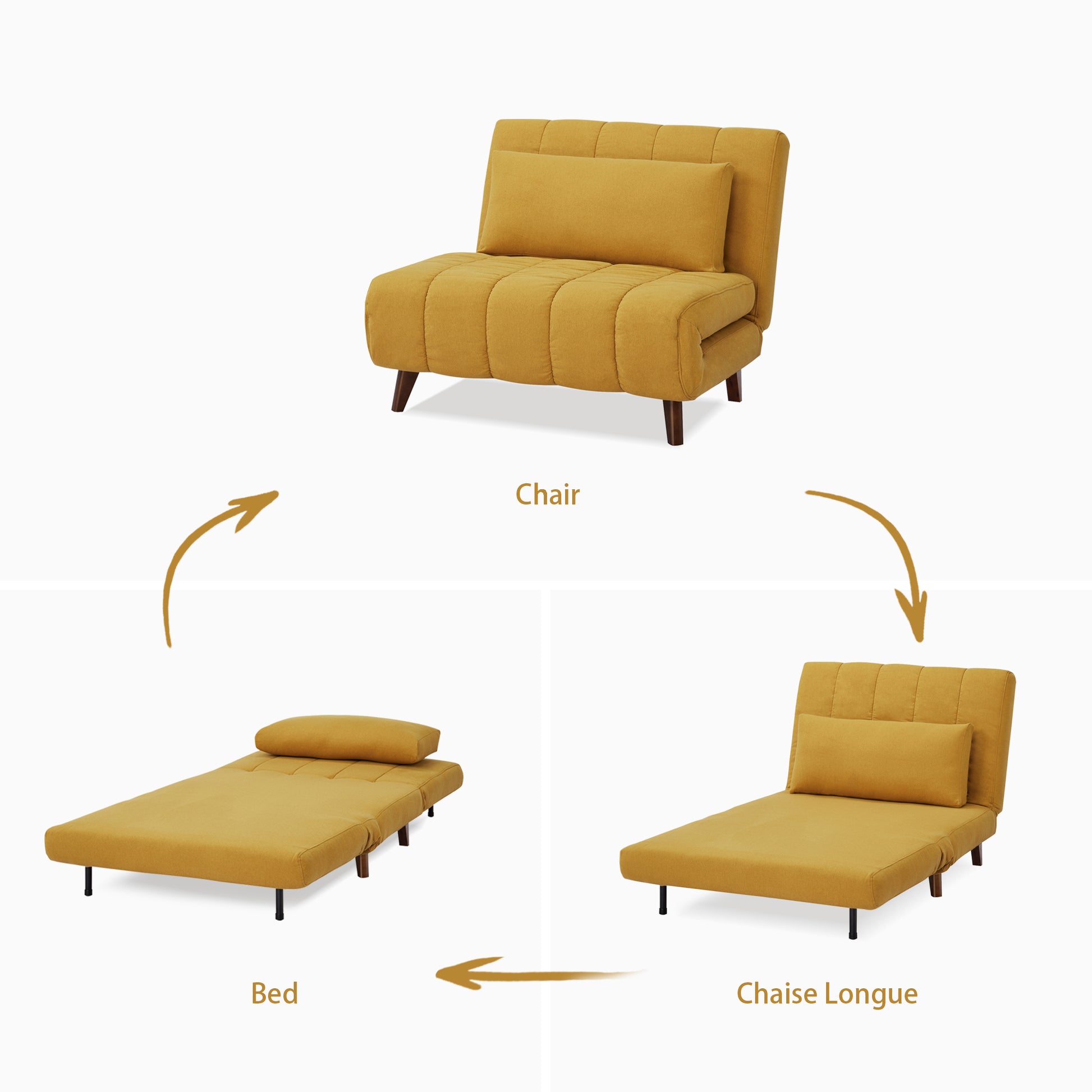 Springfield Convertible Chair - Artdeco Home