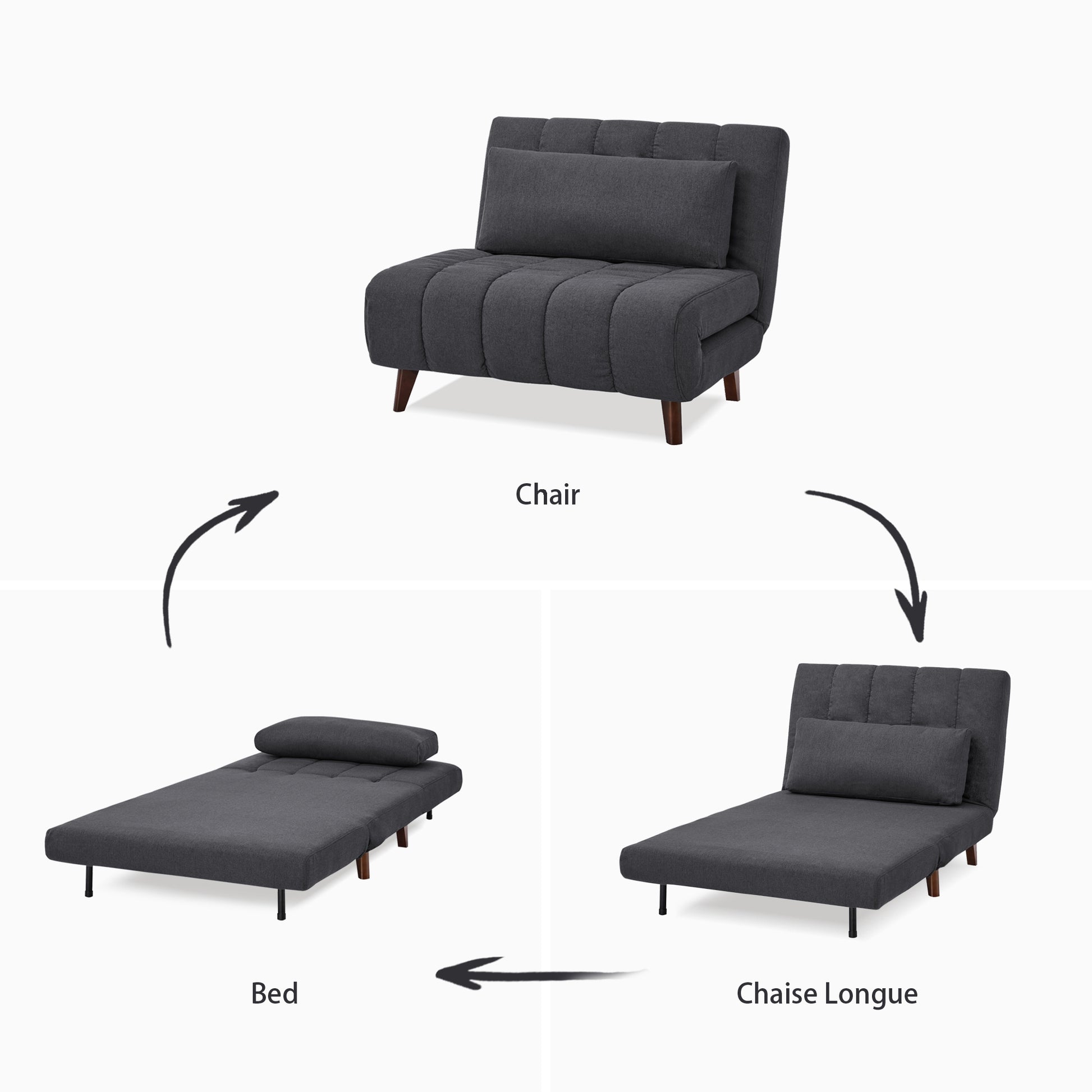 Springfield Convertible Chair - Artdeco Home