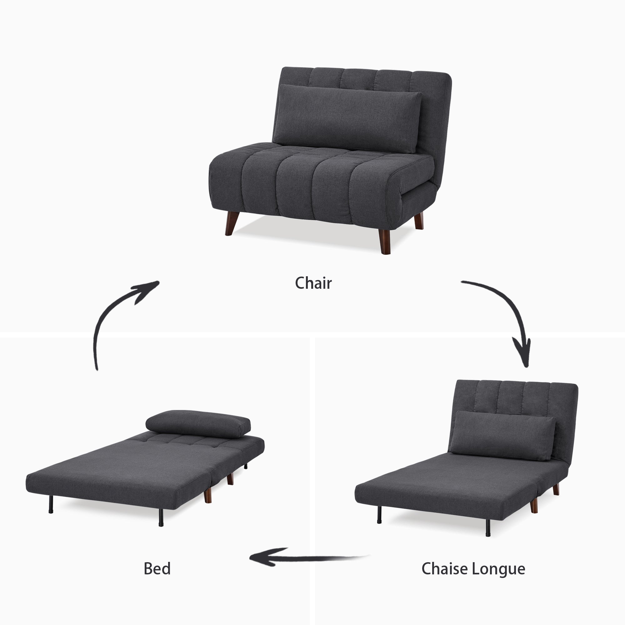 Springfield Convertible Chair - Artdeco Home