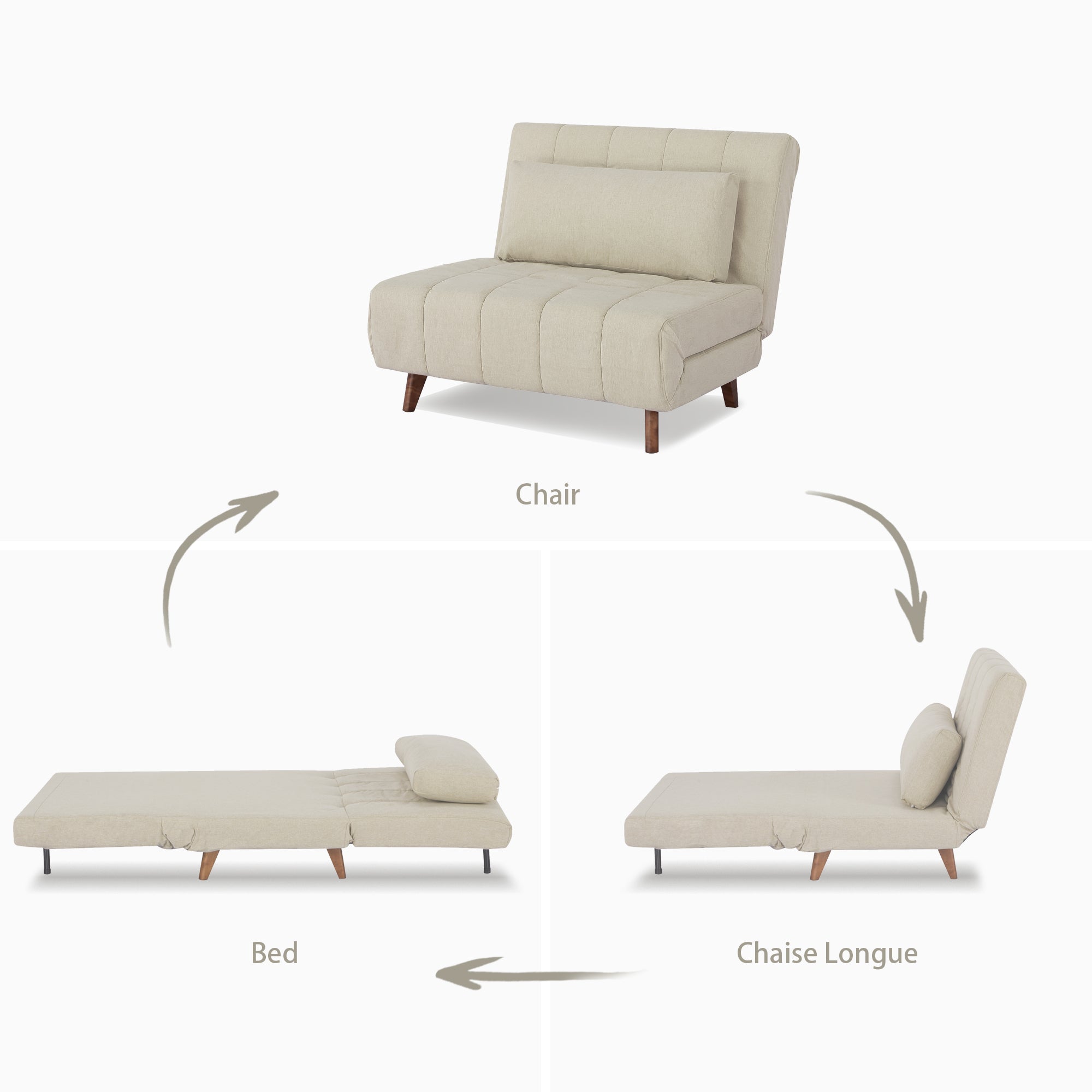 Springfield Convertible Chair - Artdeco Home