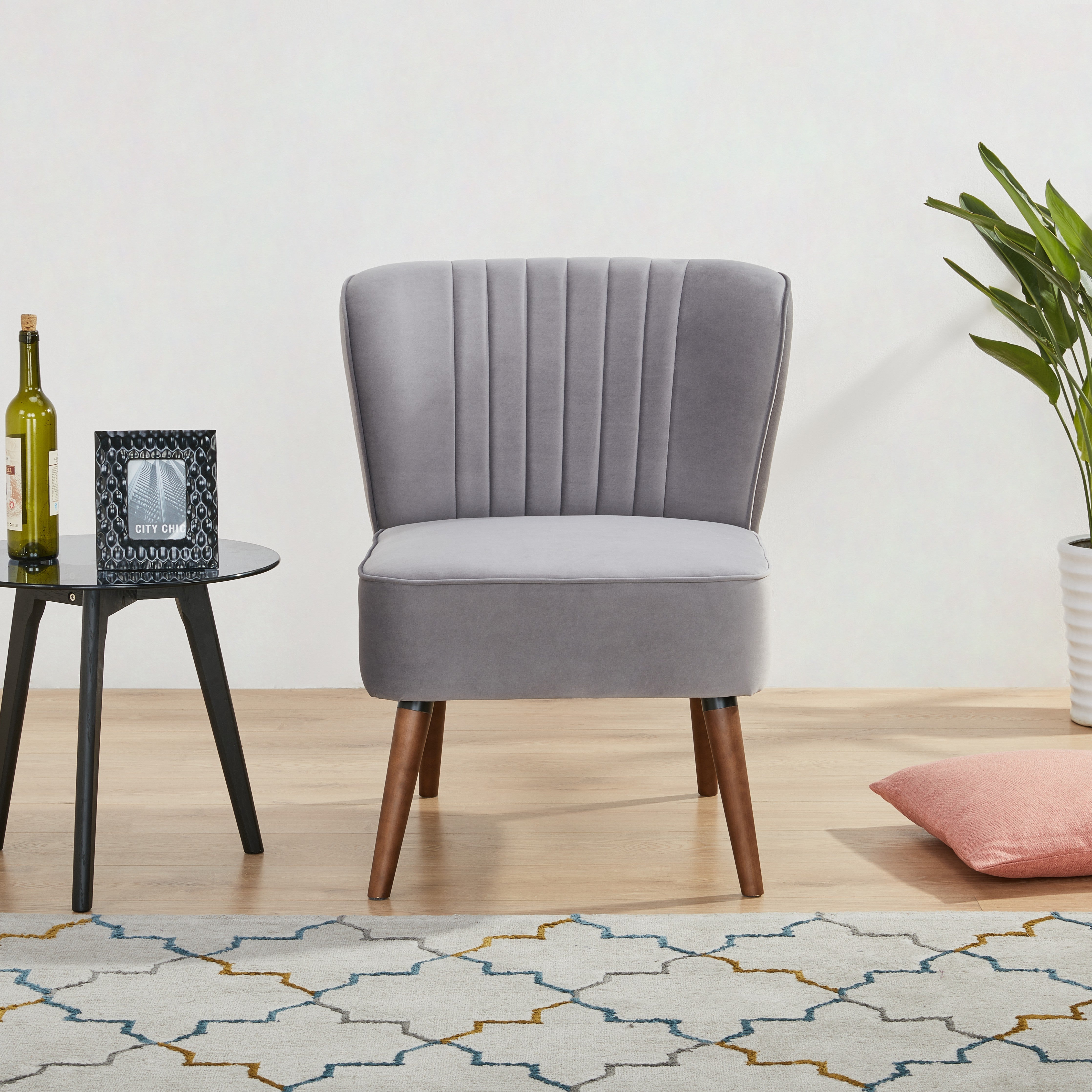 Comfortable armless on sale chairs